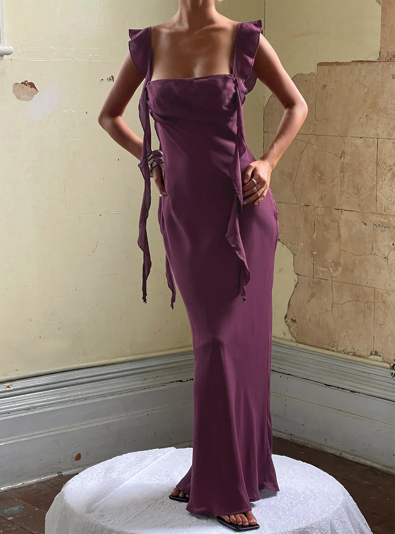 Lanai Maxi Dress Plum - Image 13