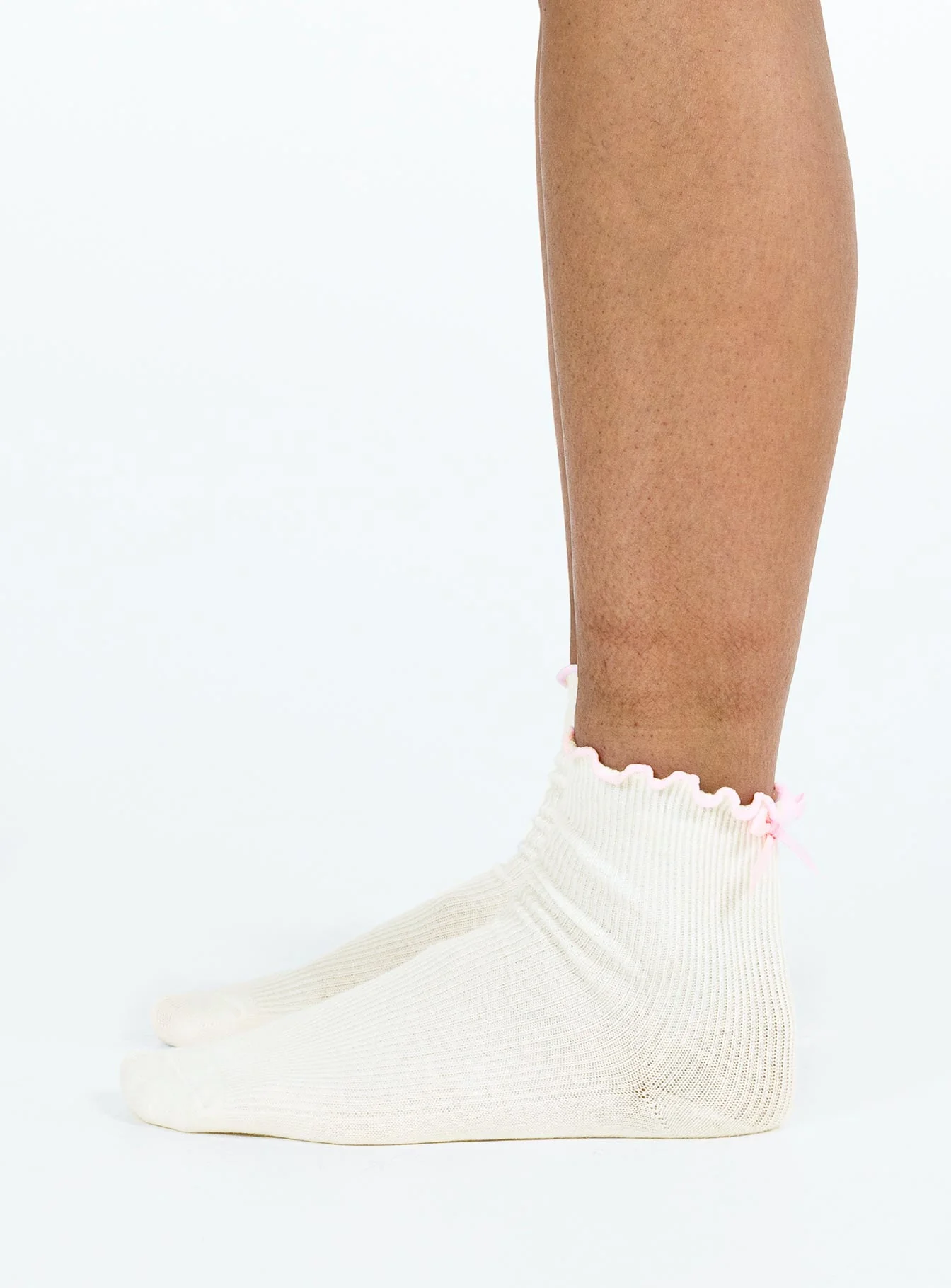 Lanter Socks Cream / Pink - Image 3