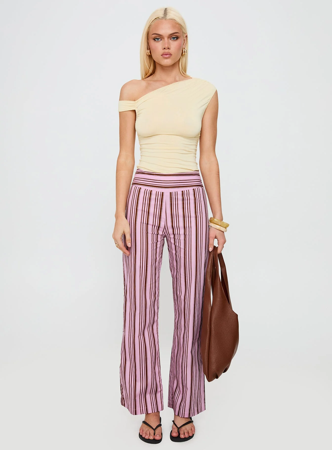 Leocadie Pants Pink Stripe - Image 7