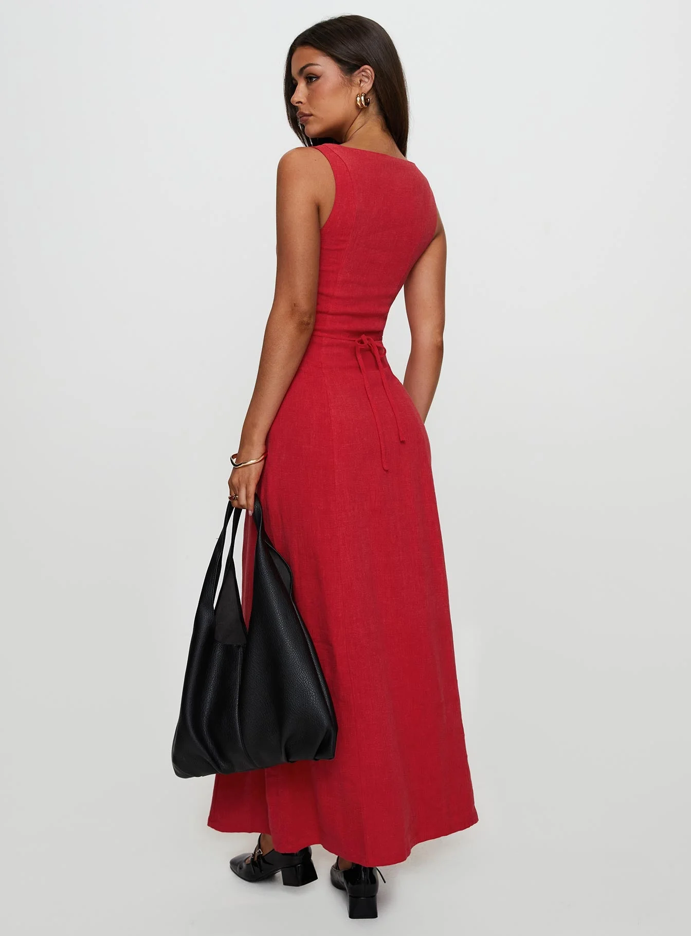 Lewisa Maxi Dress Red - Image 4