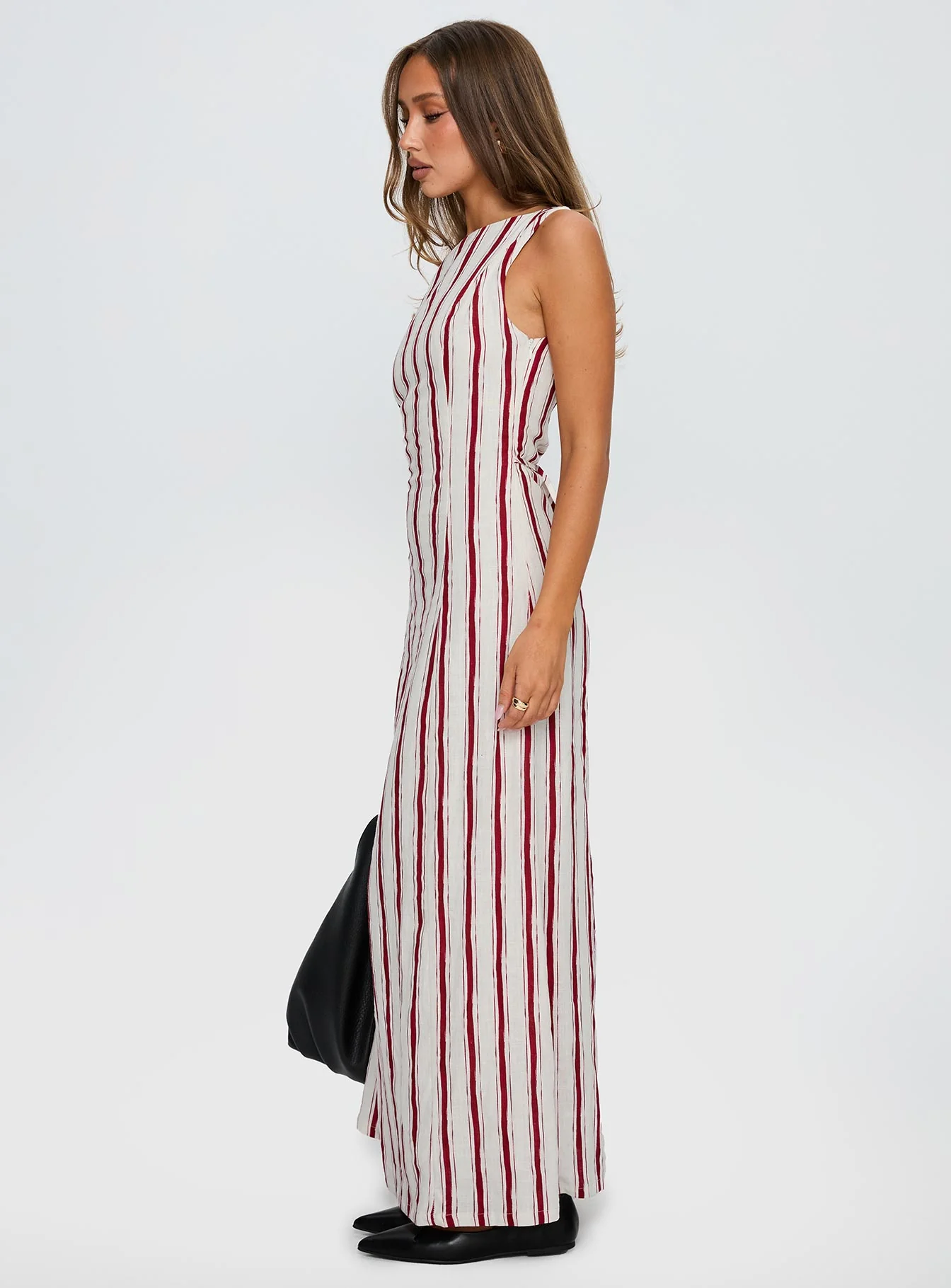 Lewisa Maxi Dress Red Stripe - Image 4