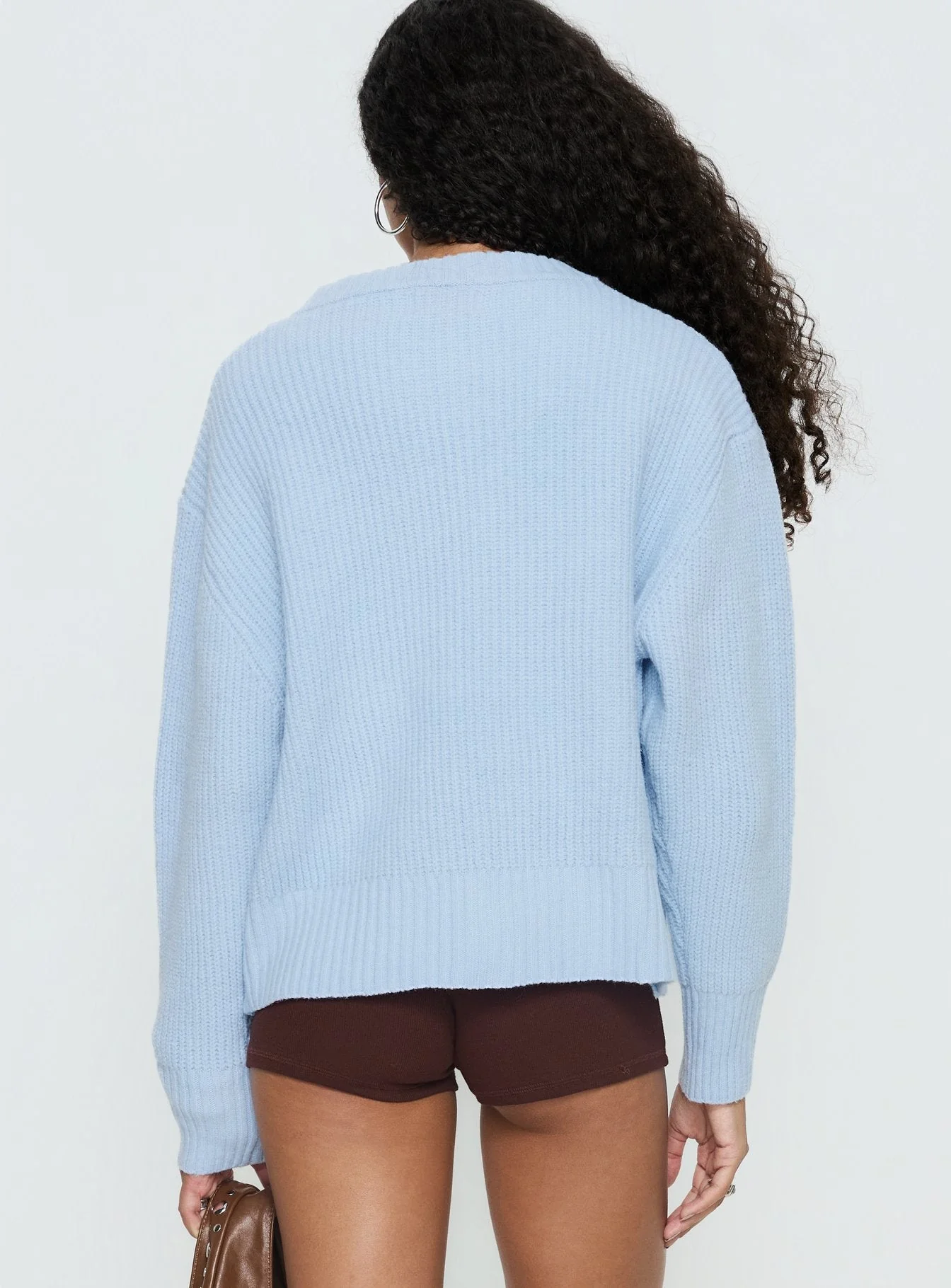 Lexene Zip Through Jumper Baby Blue - Image 5