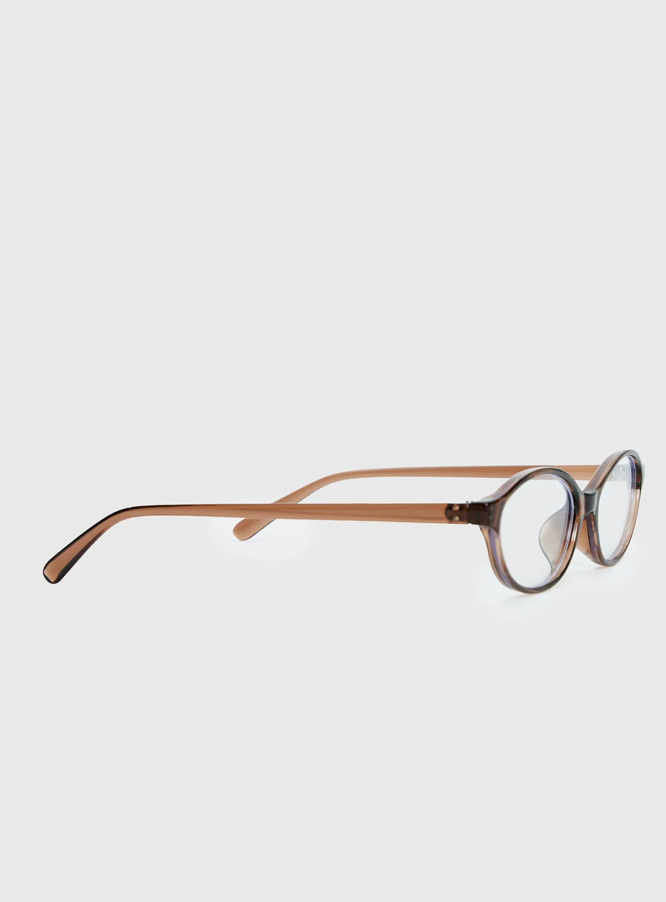 Life Begins Blue Light Glasses Light Brown - Image 3