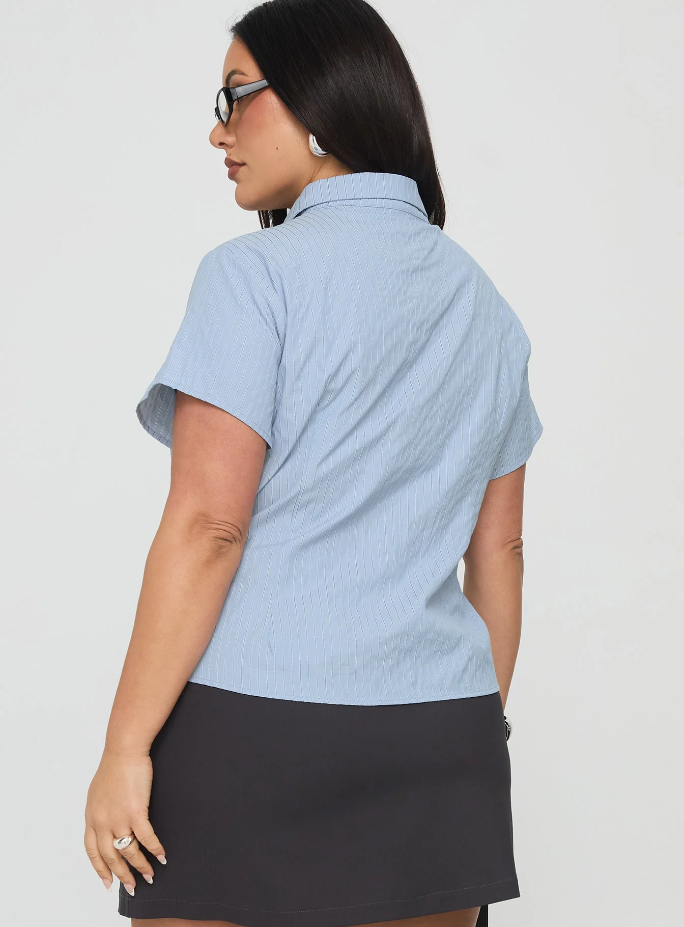 Lift Off Button Up Top Blue Curve - Image 6