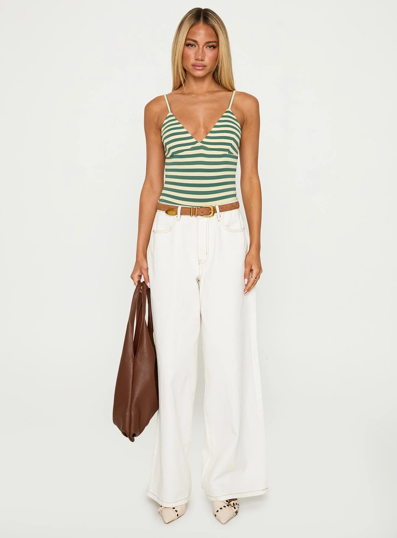 Like A Daydream Bodysuit Green / Cream - Image 7