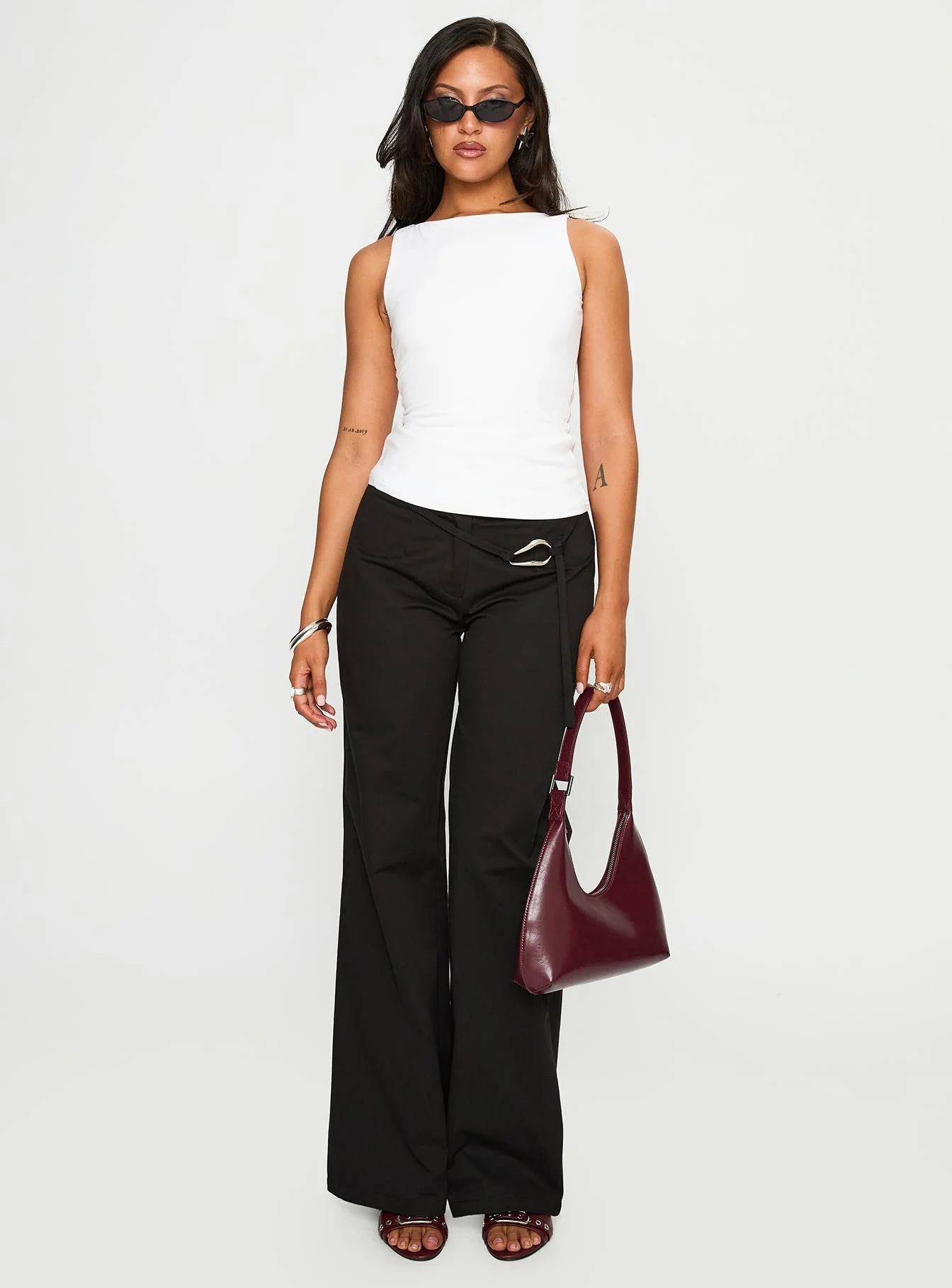 Lose Your Number High Neck Top White - Image 3