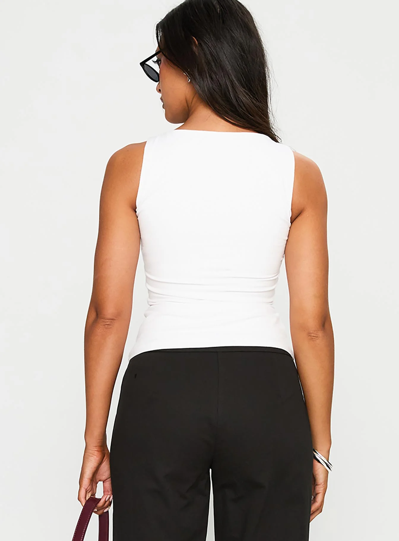 Lose Your Number High Neck Top White - Image 5