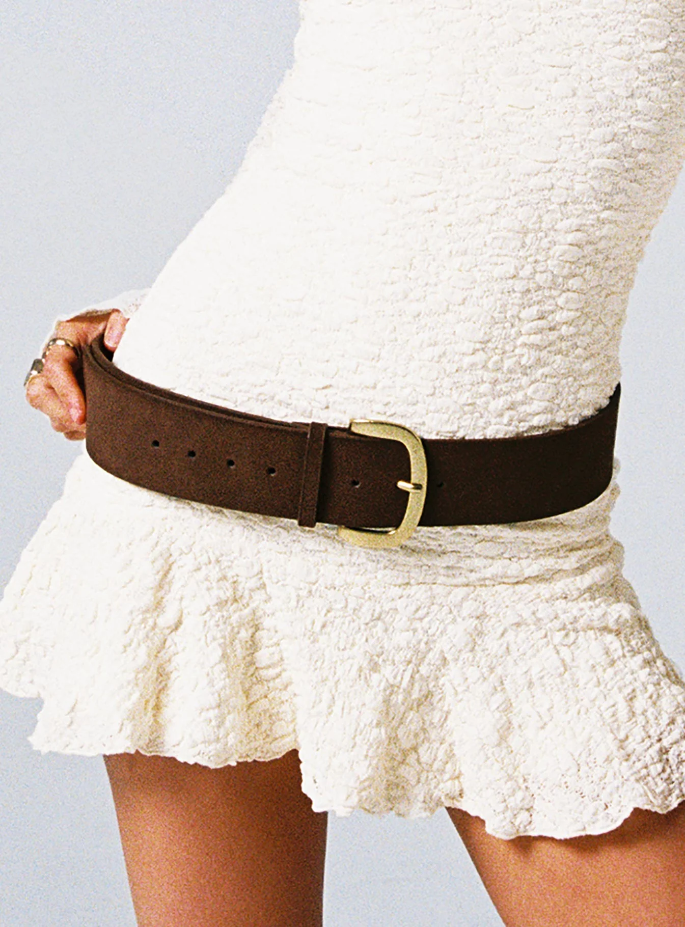 Lunah Low Waist Belt Brown - Image 4