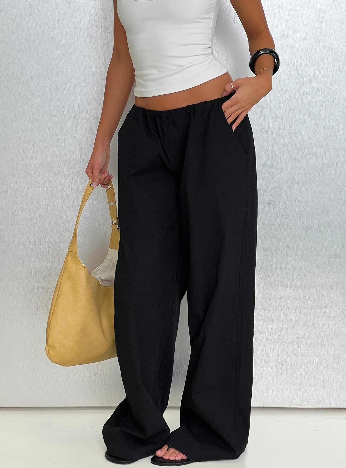 Lunea Concealed Waistband Pants Black - Image 8
