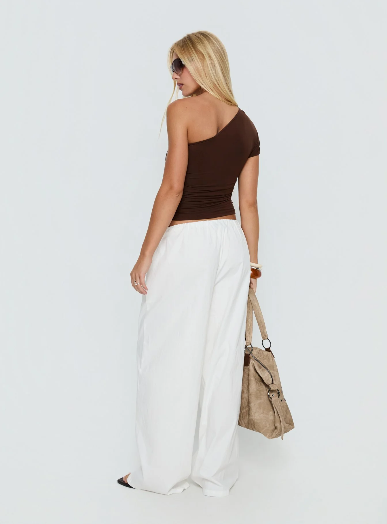 Lunea Concealed Waistband Pants White - Image 5
