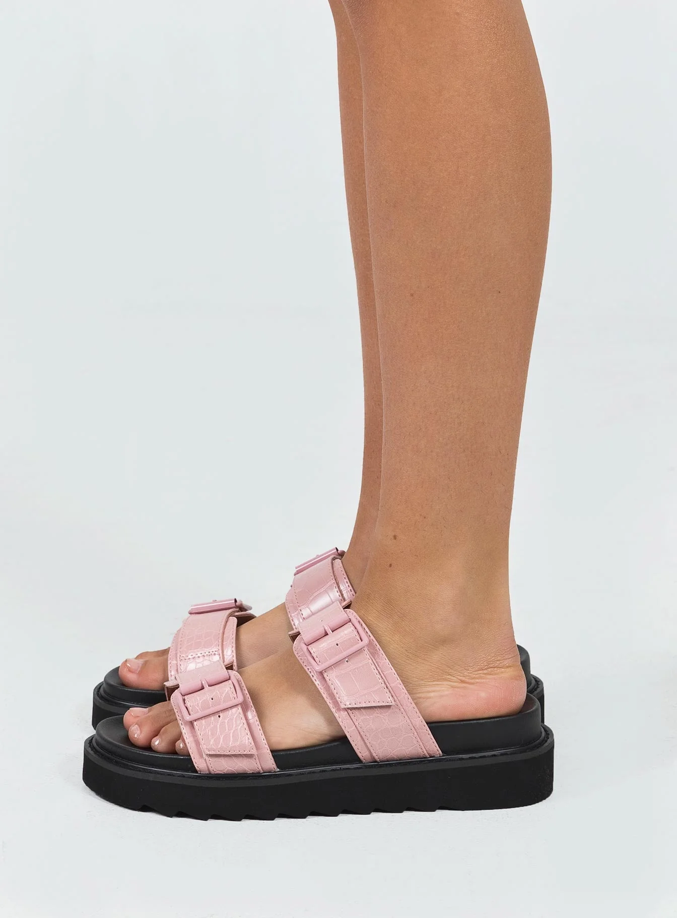 Ma Belle Sandals Pink Croc - Image 3
