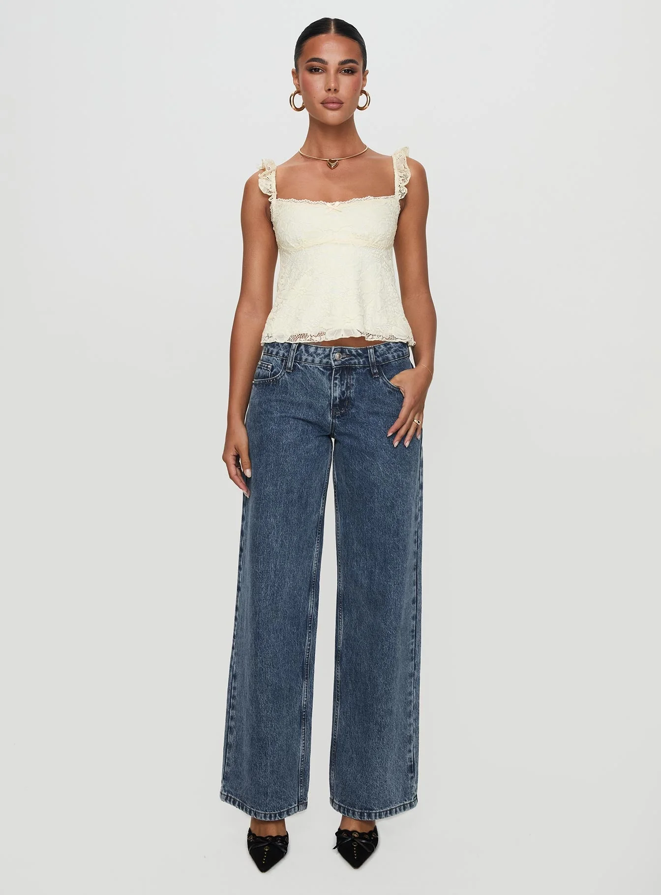 Madaleine Lace Top Cream - Image 7