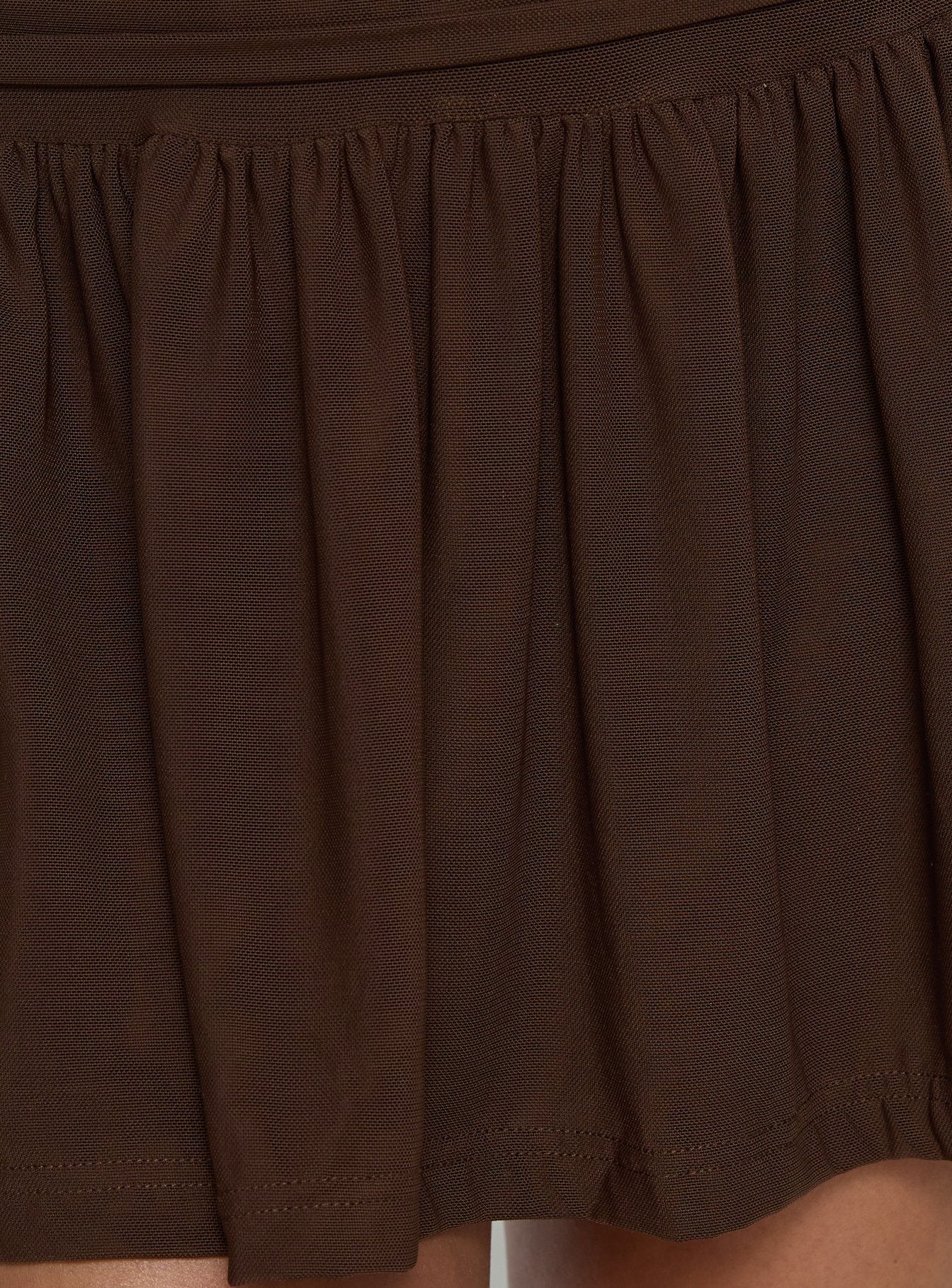 Maekina Ruched Playsuit Brown - Image 6