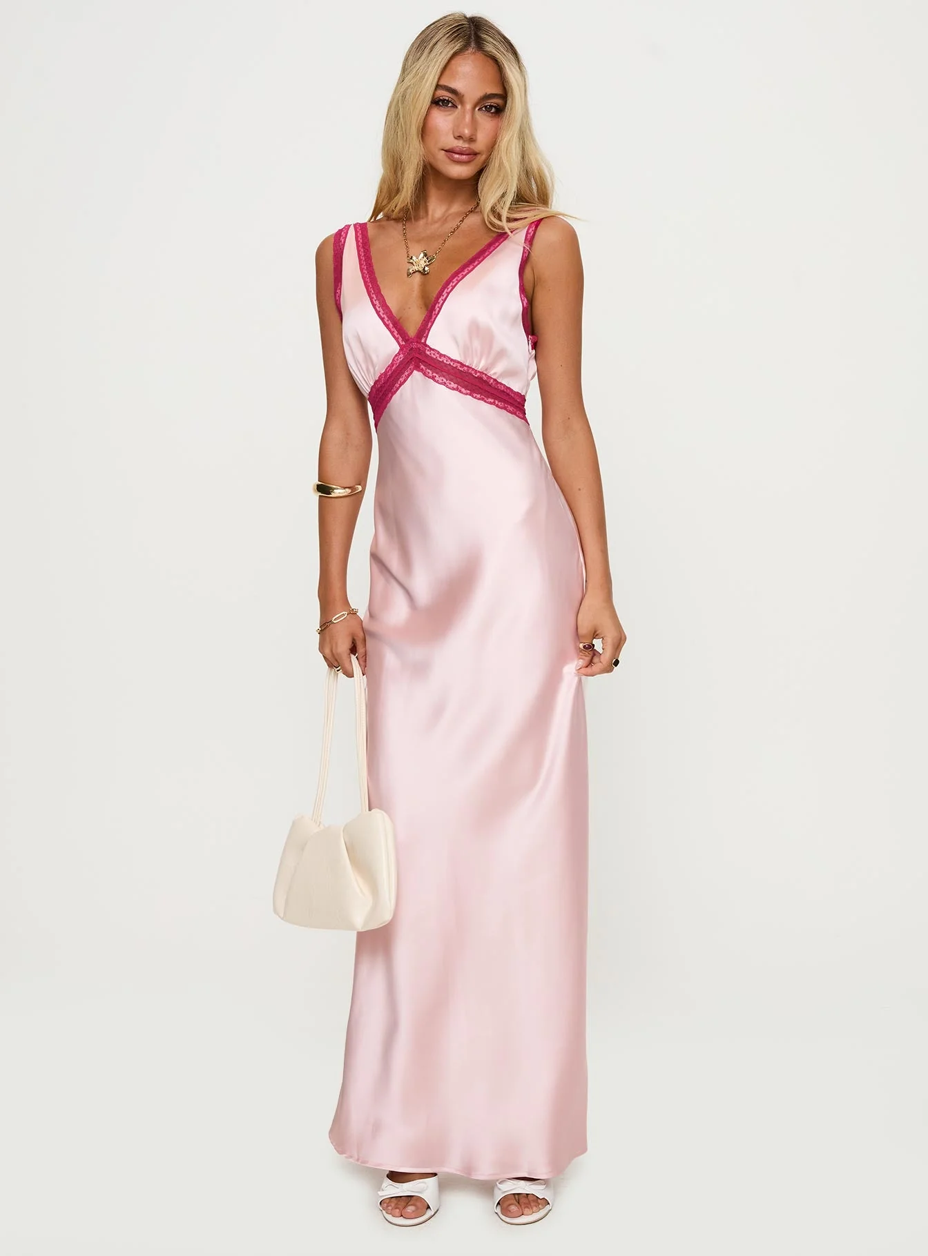 Maelene Maxi Dress Pink / Red - Image 3