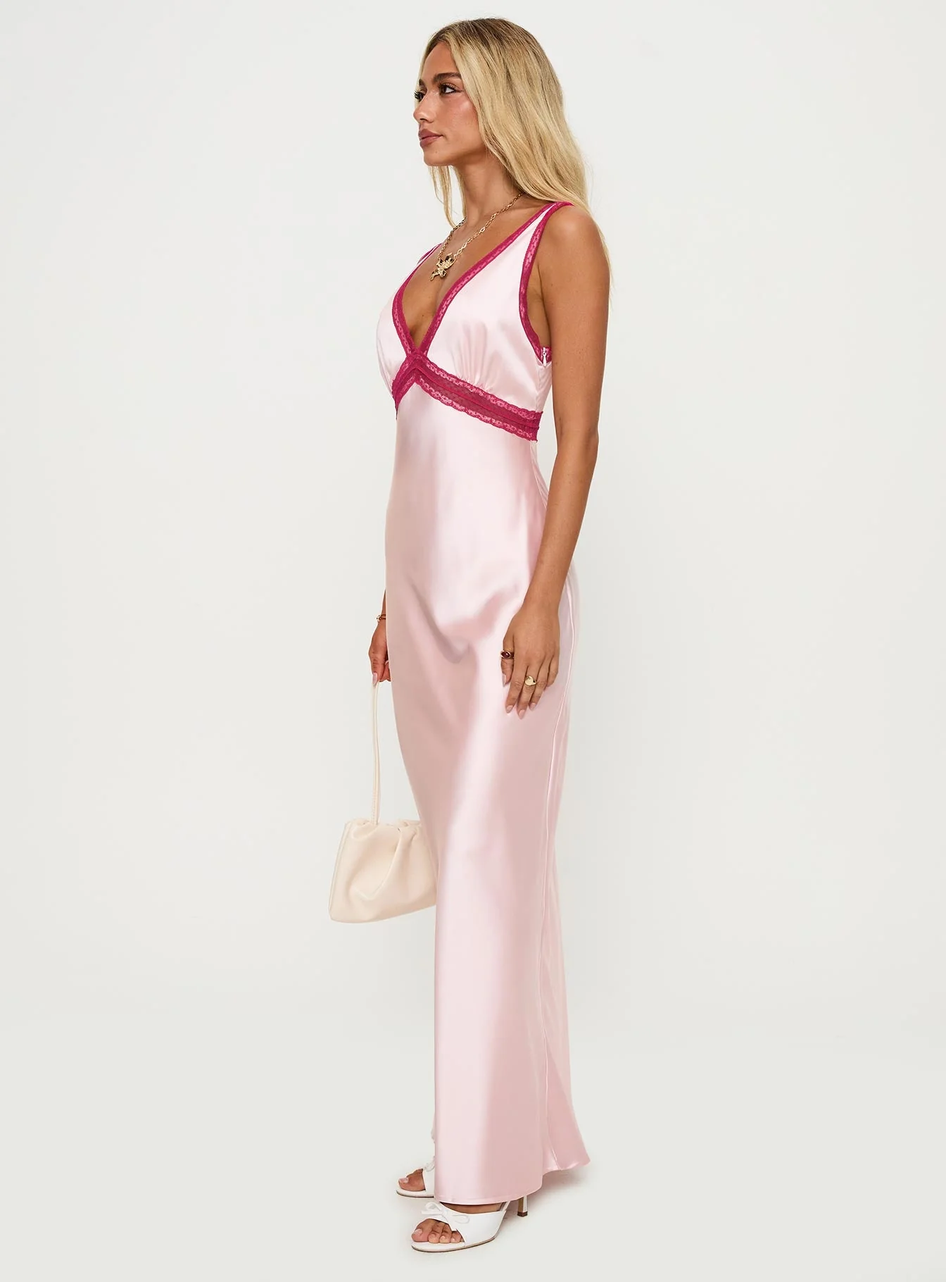 Maelene Maxi Dress Pink / Red - Image 4