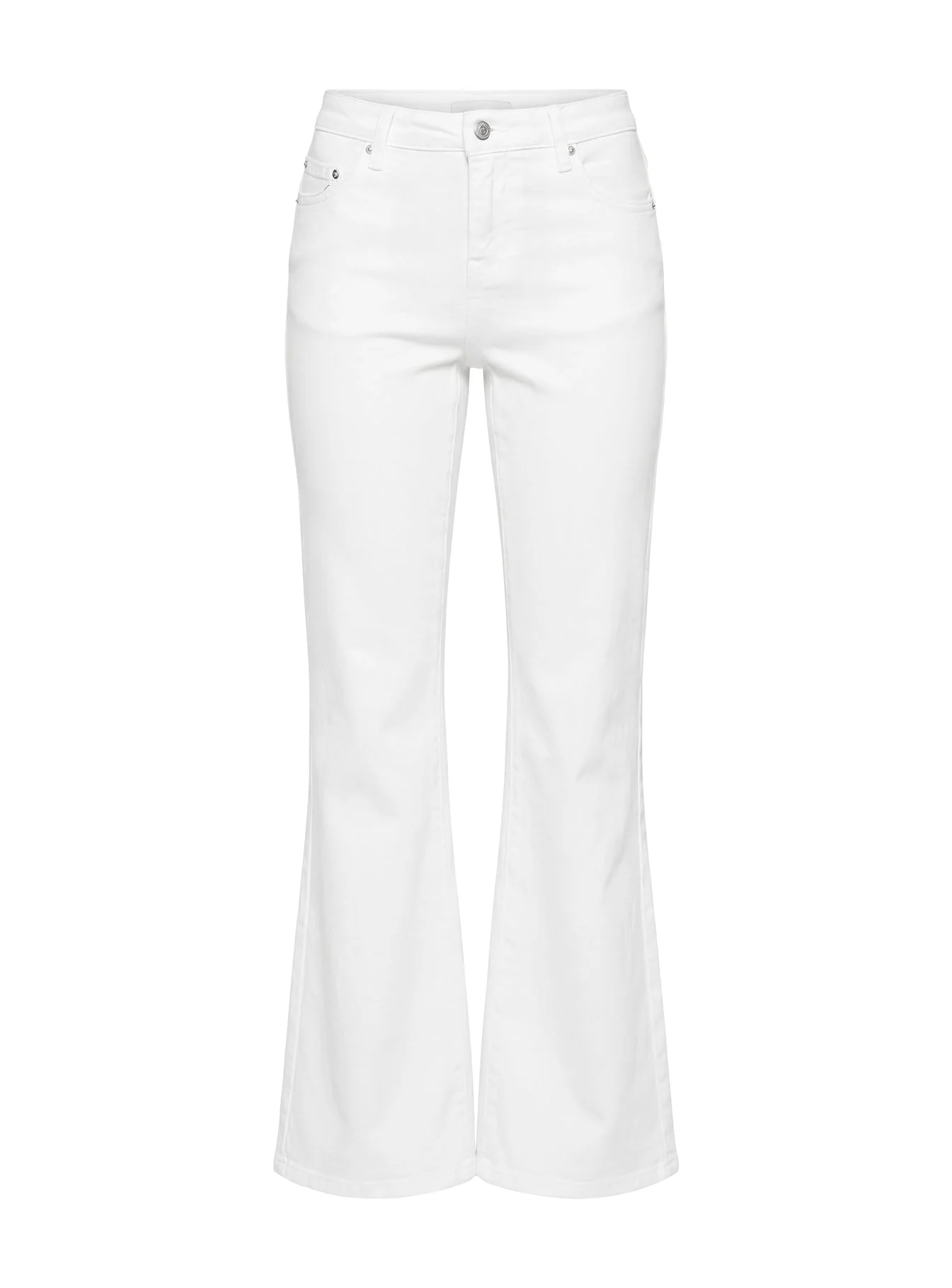 Magic Mirror Mid Rise Bootleg Jeans Ecru - Image 8