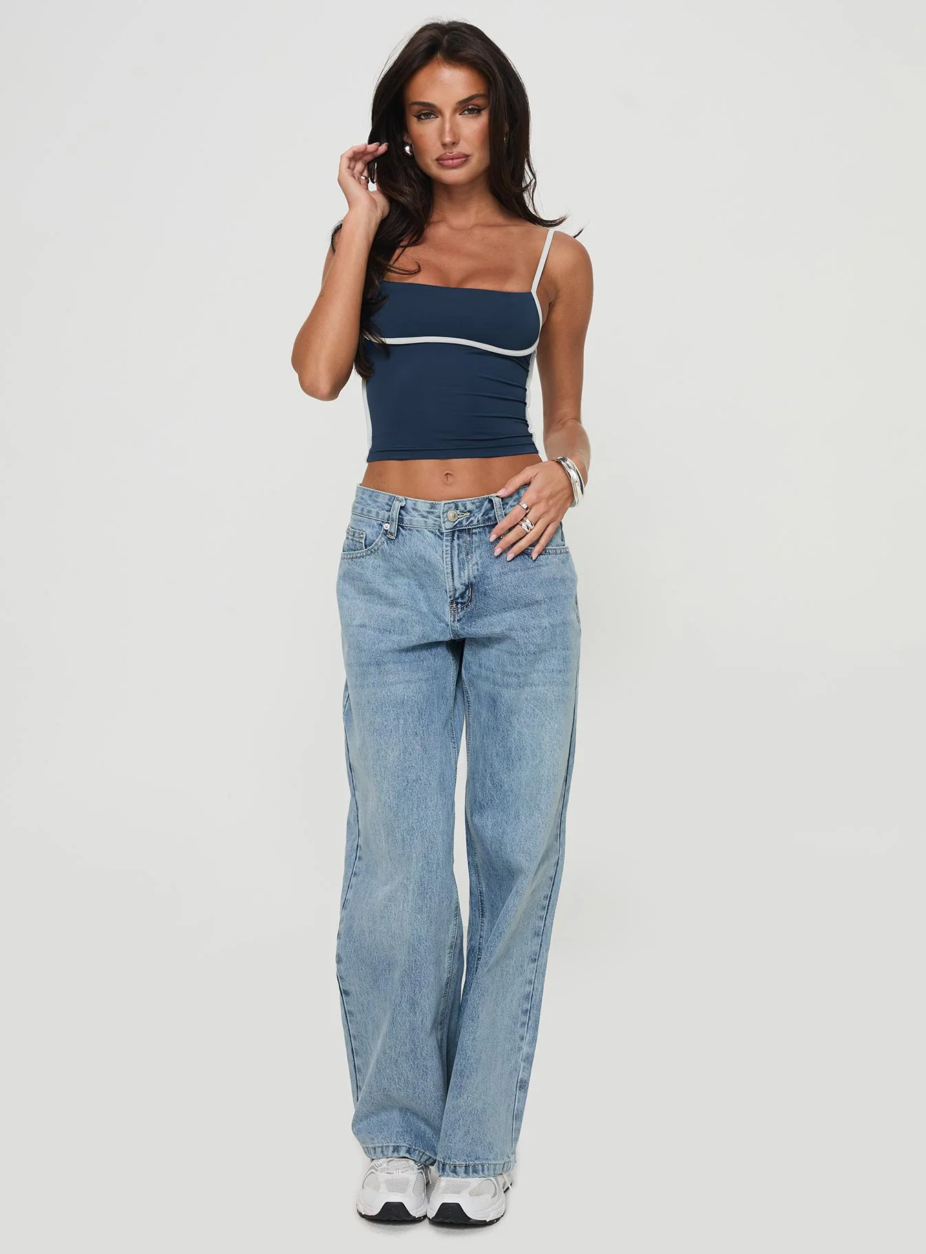 Maidenwell Contrast Top Blue - Image 3