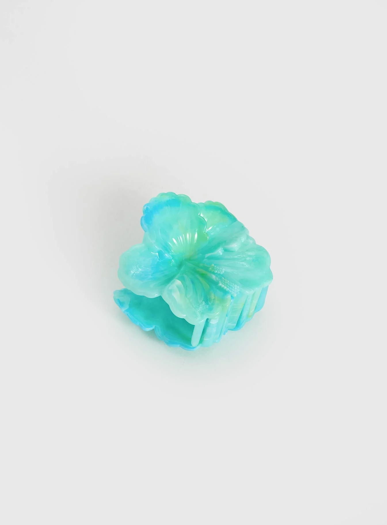 Malissa Flower Hair Clip Blue - Image 2
