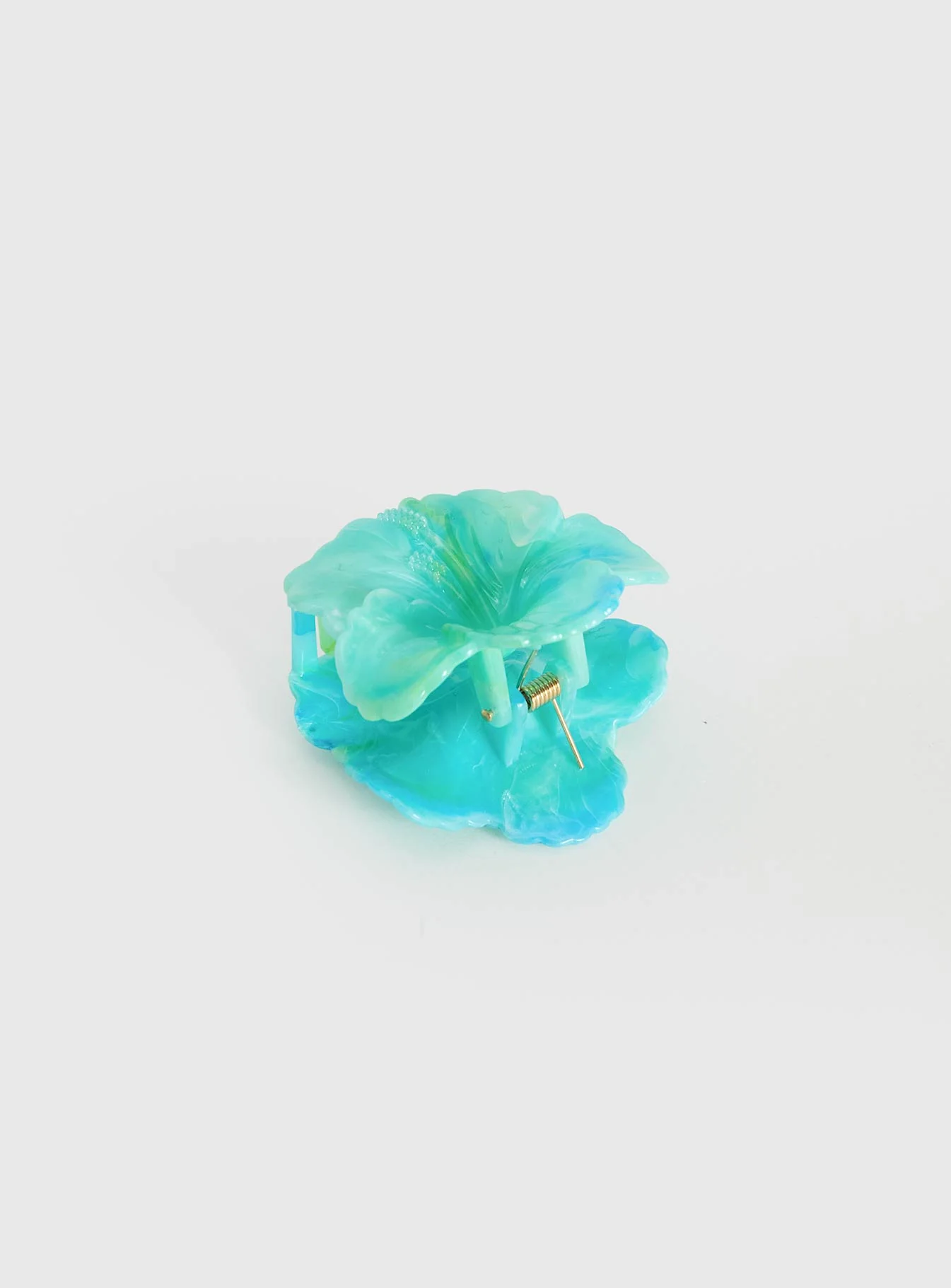 Malissa Flower Hair Clip Blue - Image 3
