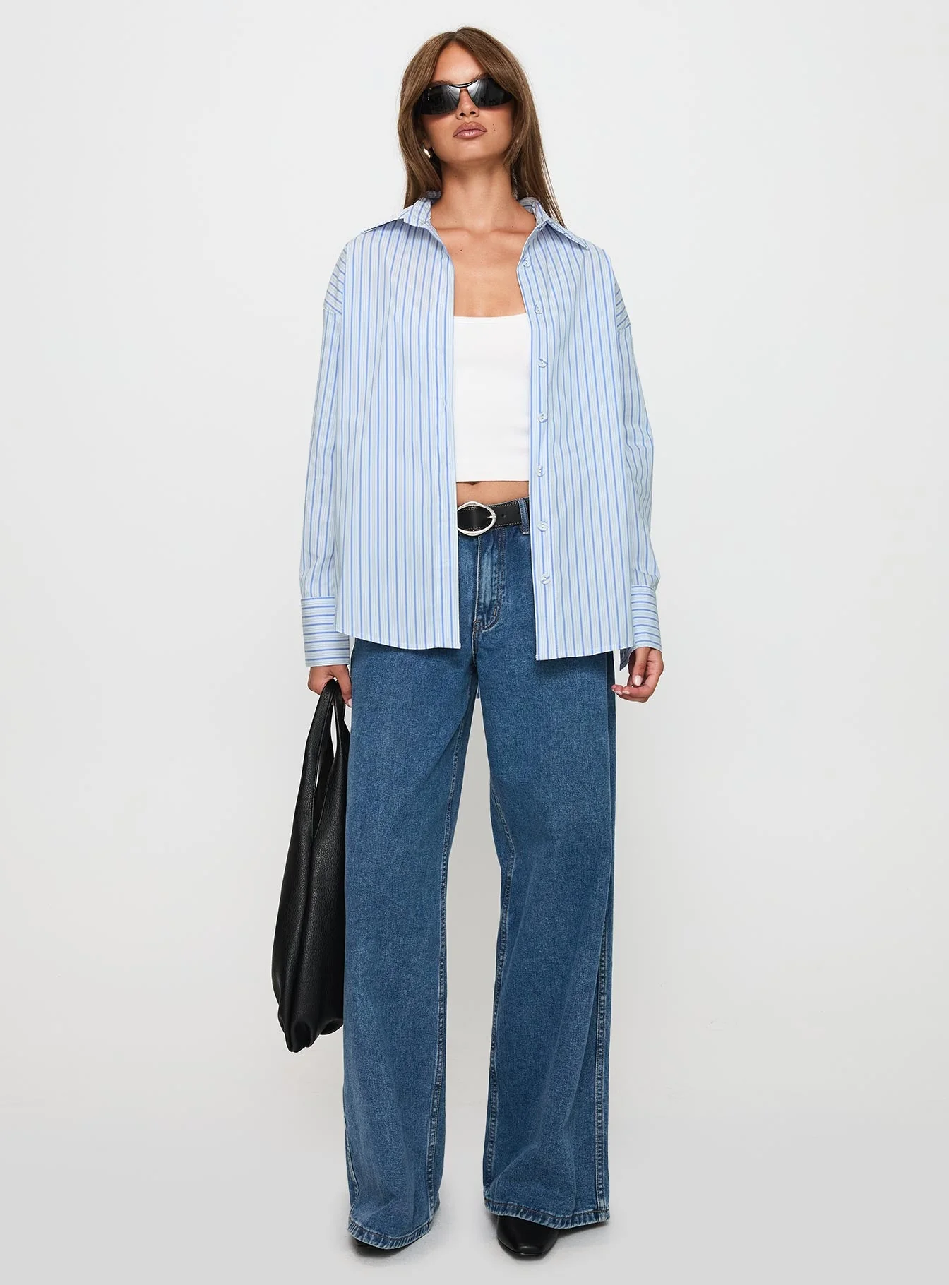 Mallin Shirt Blue / White Stripe - Image 3