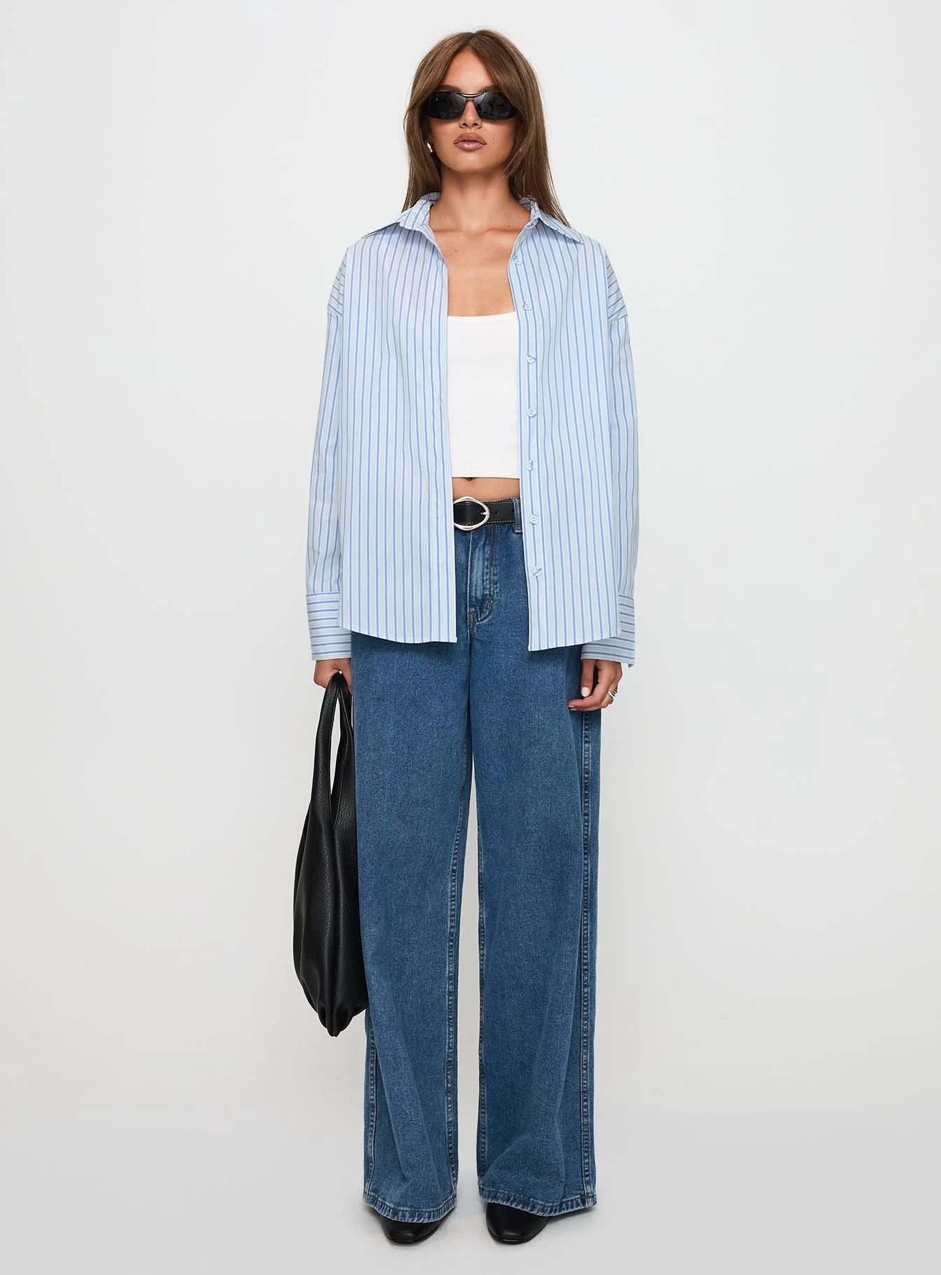Mallin Shirt Blue / White Stripe - Image 7