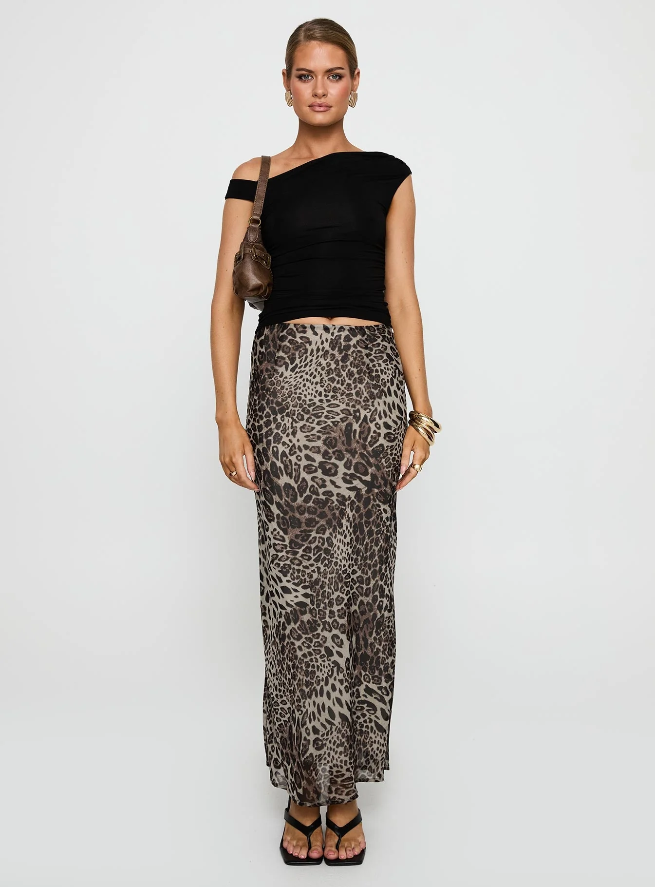 Manda Maxi Skirt Leopard - Image 7