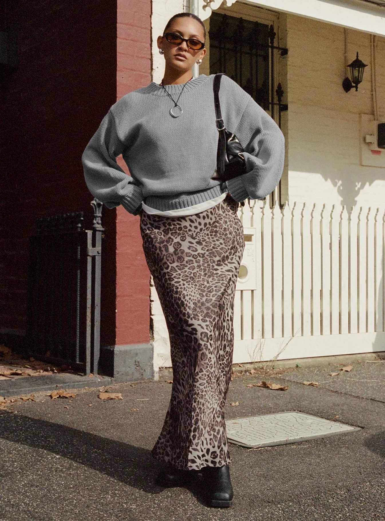 Manda Maxi Skirt Leopard - Image 9