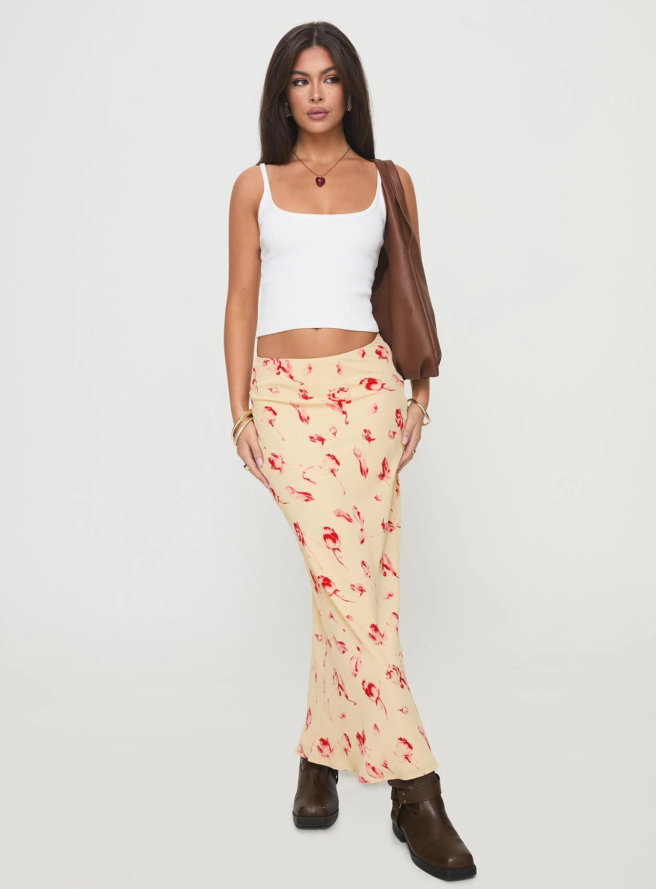 Mangoes Maxi Skirt Cream - Image 3