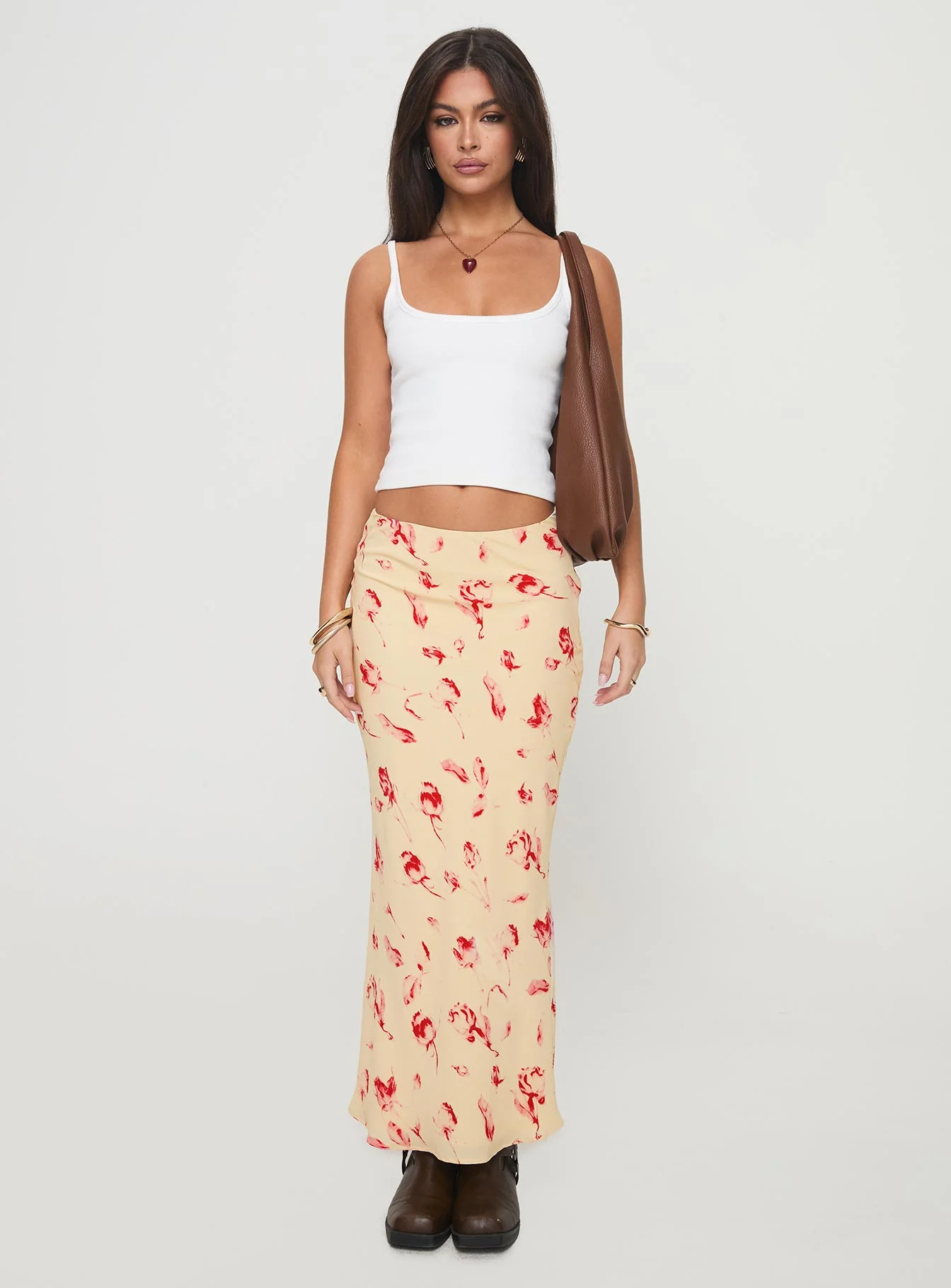 Mangoes Maxi Skirt Cream - Image 7