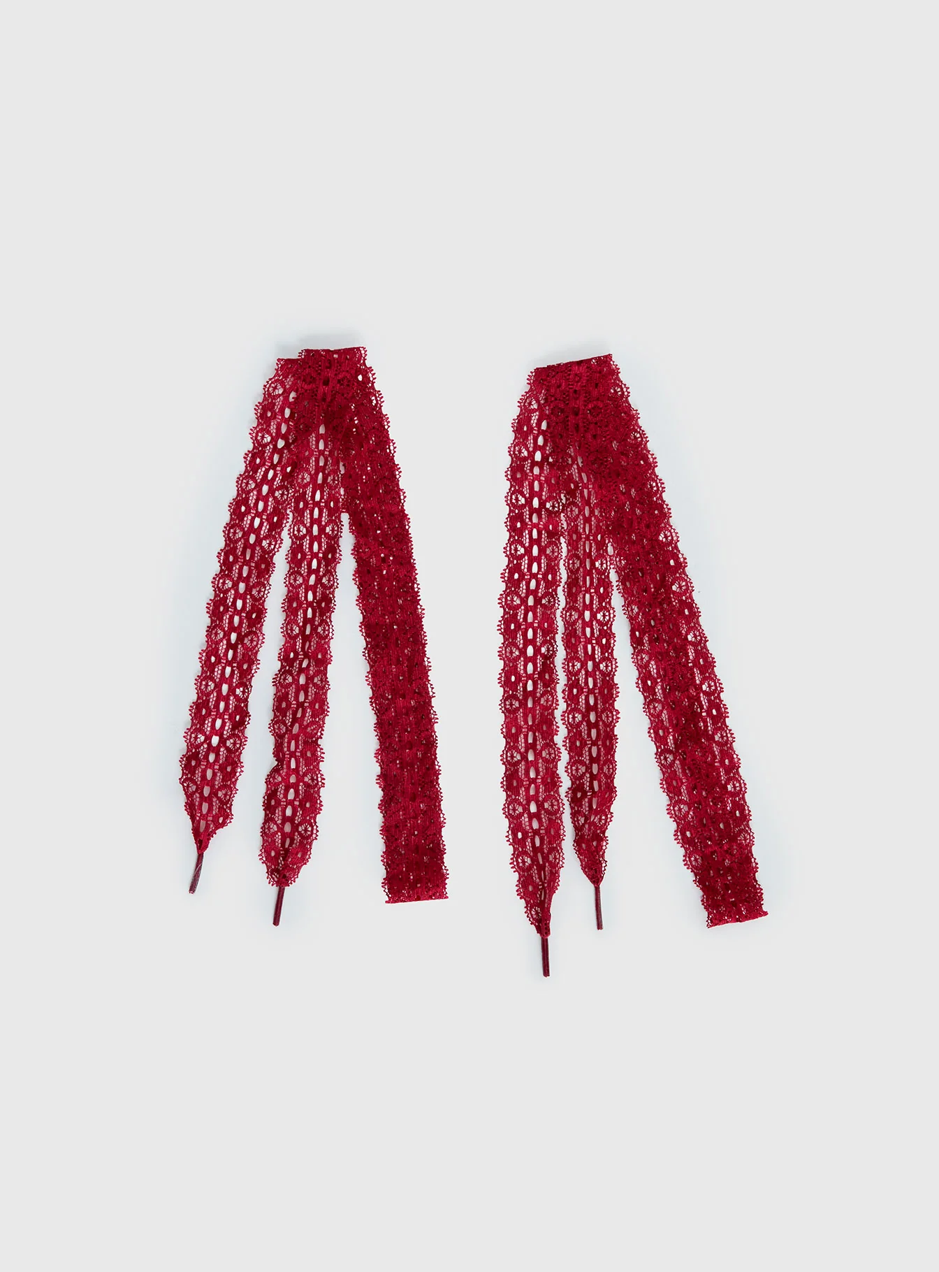 Masonne Lace Shoelaces Red - Image 2