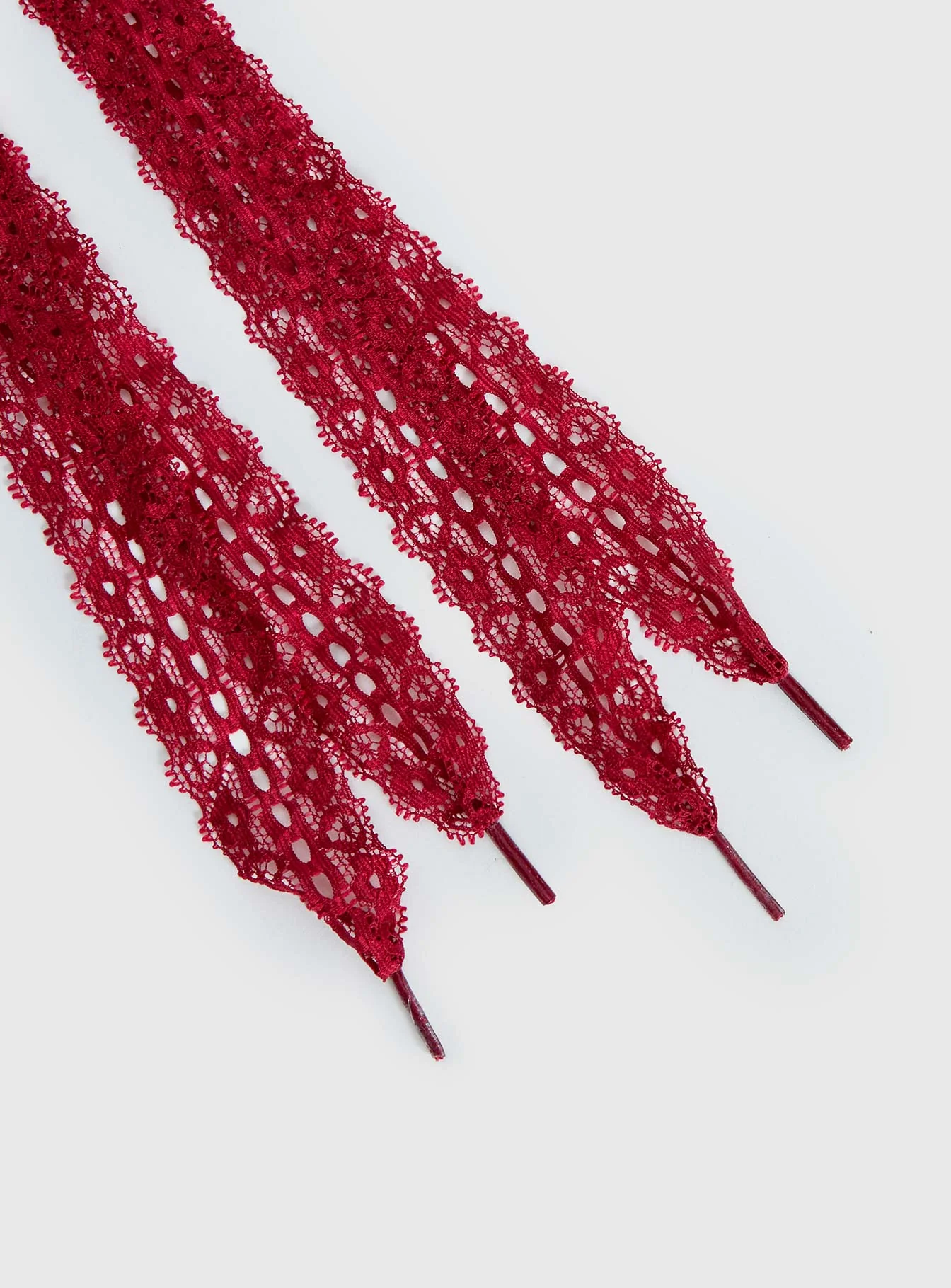 Masonne Lace Shoelaces Red - Image 3