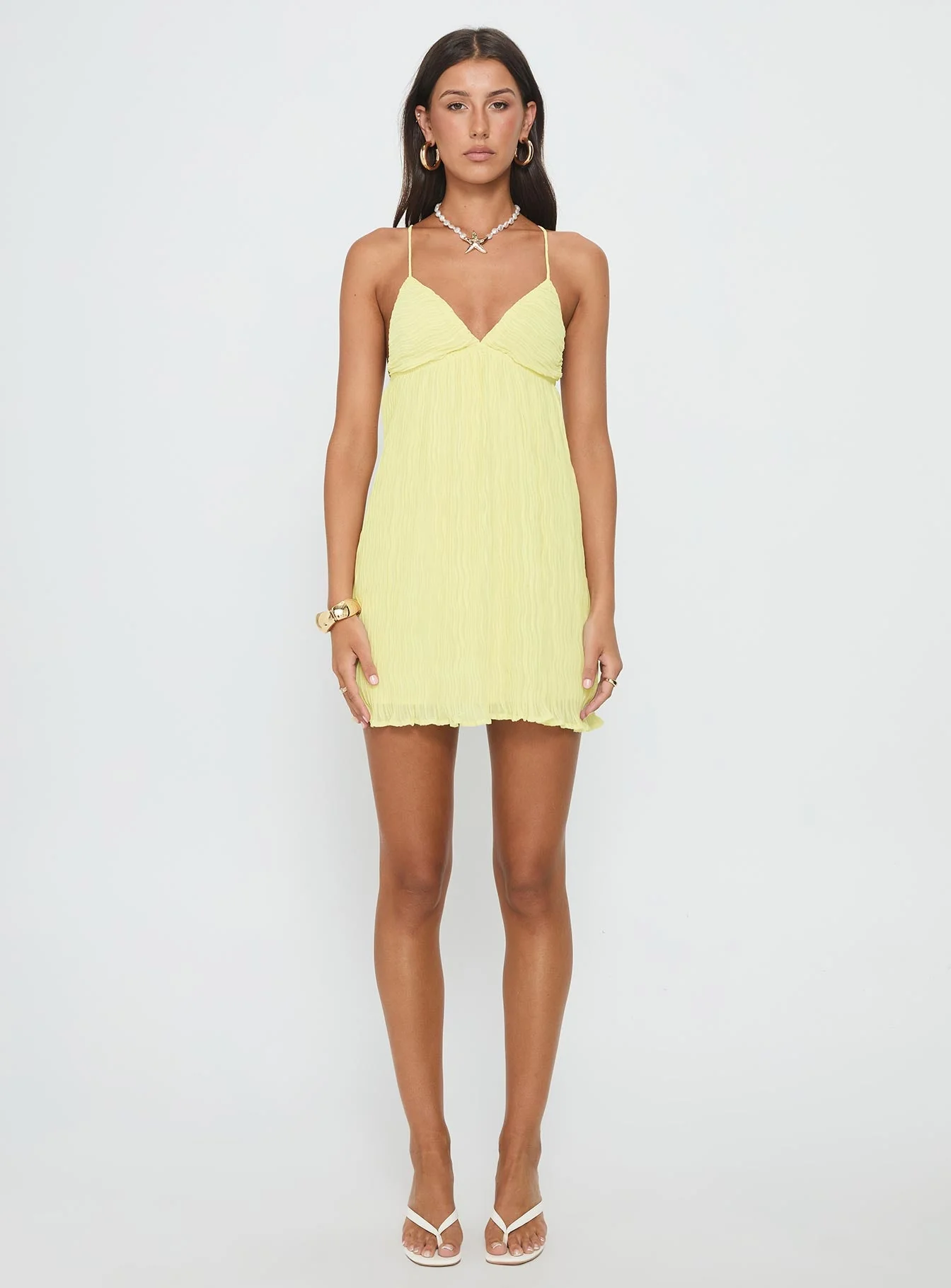 Matea Mini Dress Lemon - Image 7