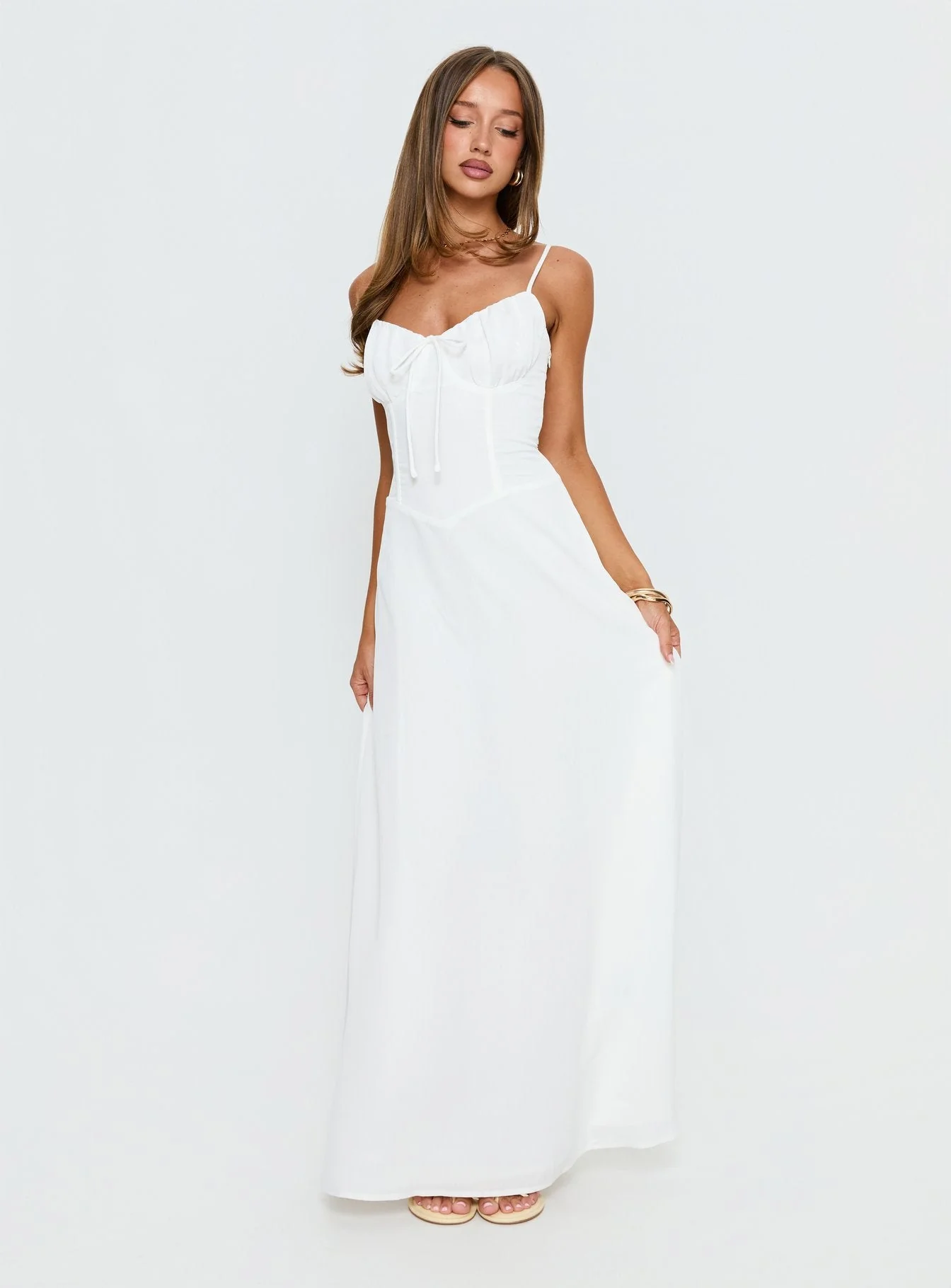 Members Only Maxi Dress White - Image 2