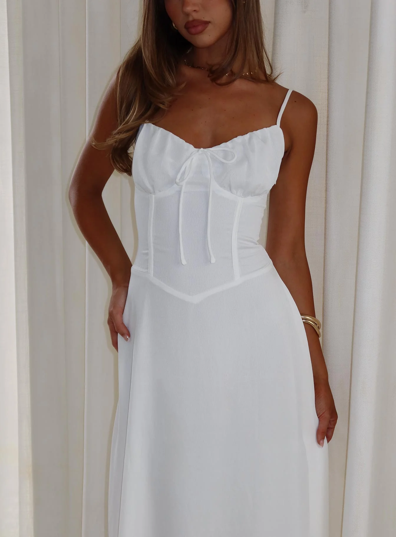 Members Only Maxi Dress White - Image 8