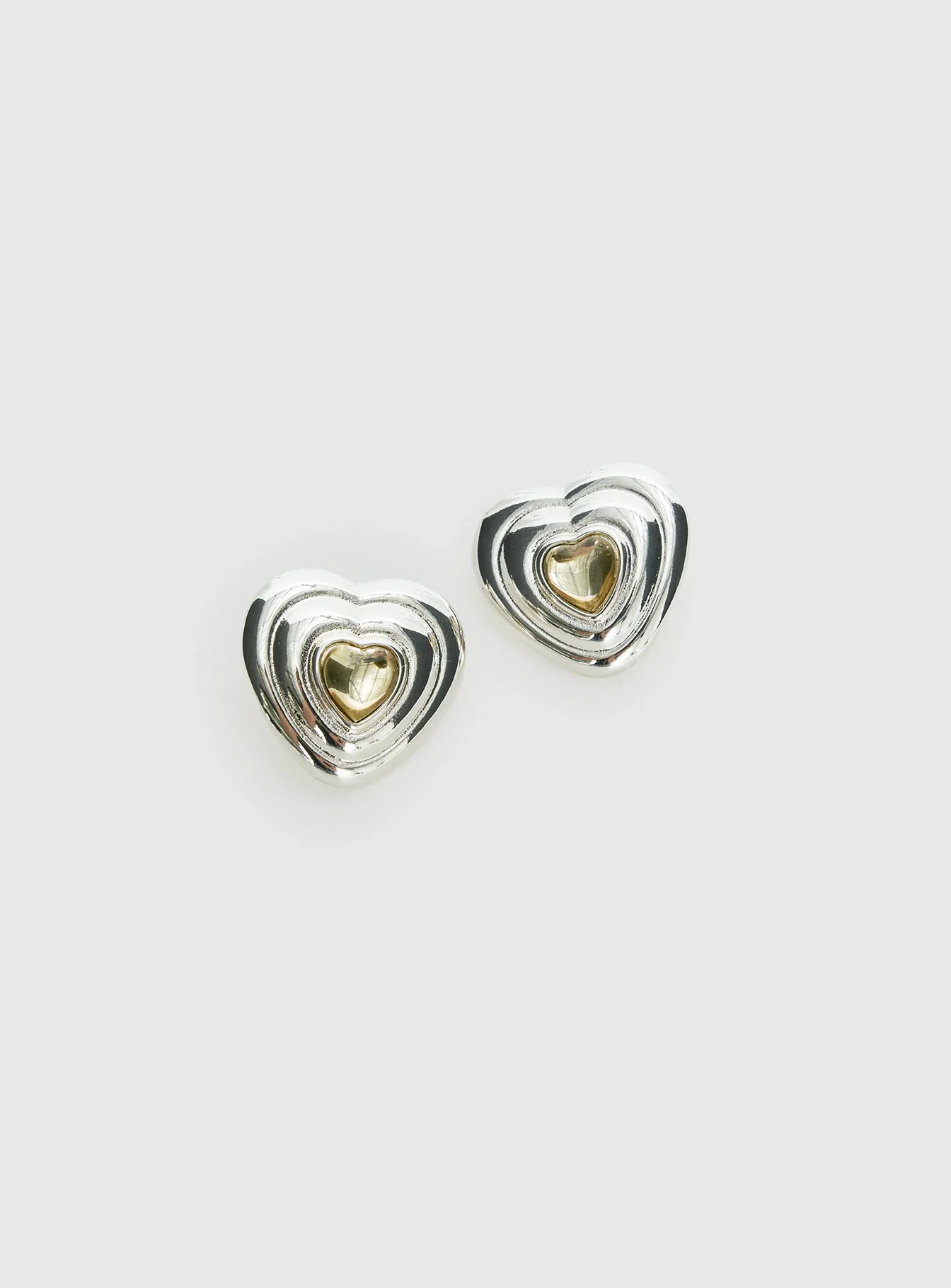 Missouri Stud Earrings Silver / Butter - Image 3
