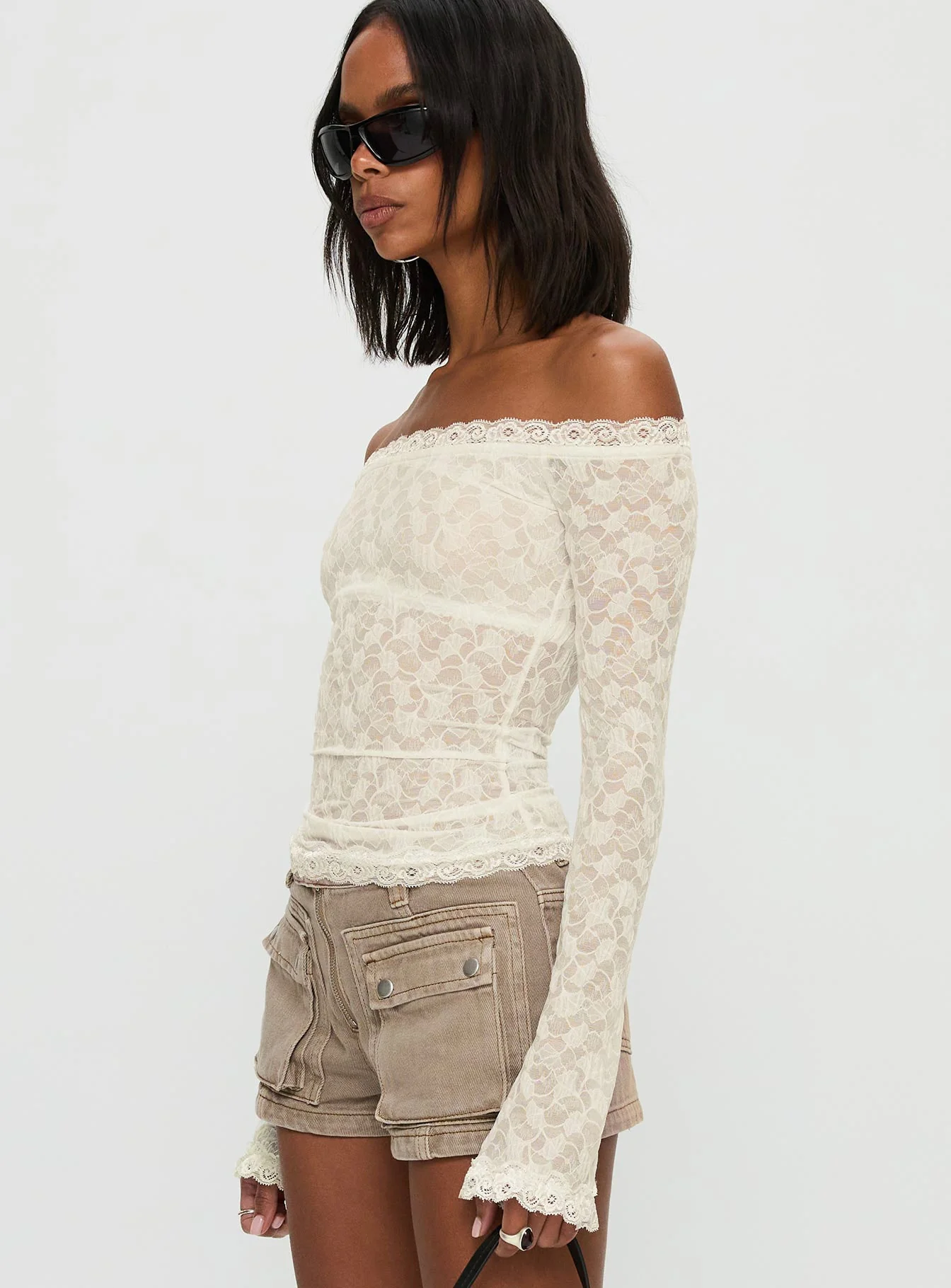 Mochapella Off The Shoulder Top White - Image 4