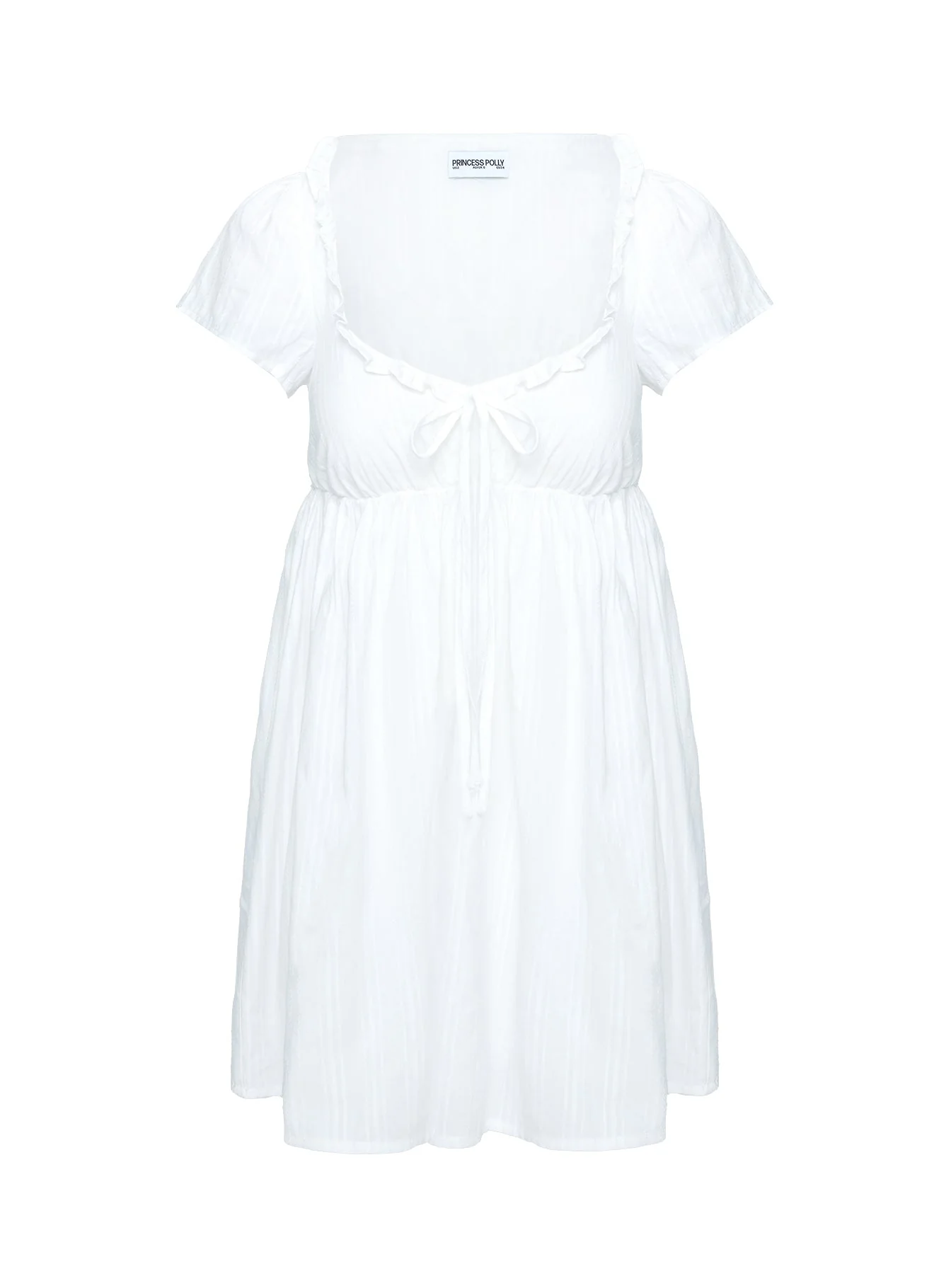 Monsterrat Mini Dress White - Image 7