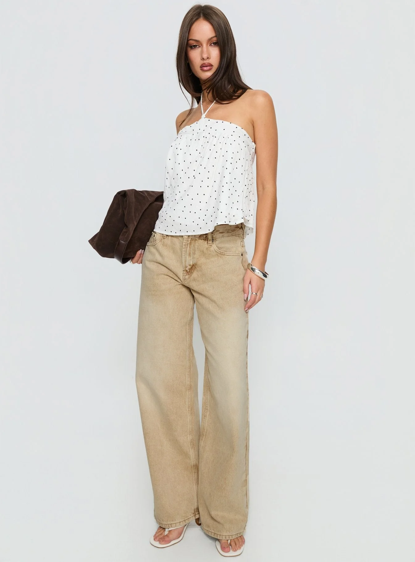 Moonlit Top White Polka - Image 3