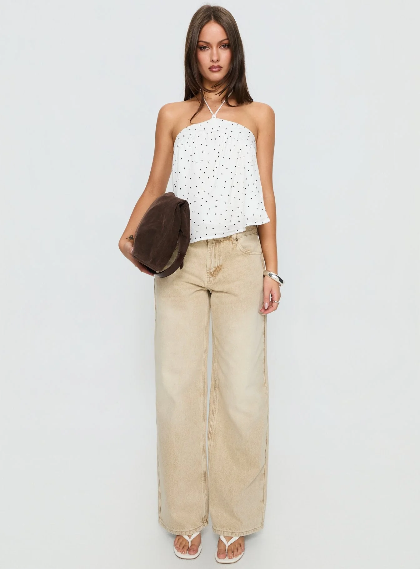 Moonlit Top White Polka - Image 7