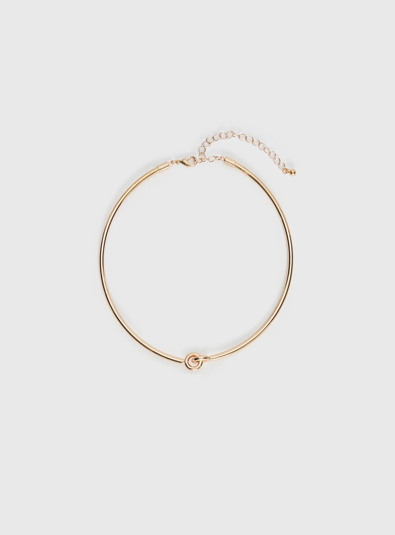 Most Wanted Knot Detail Necklace Gold - Image 2