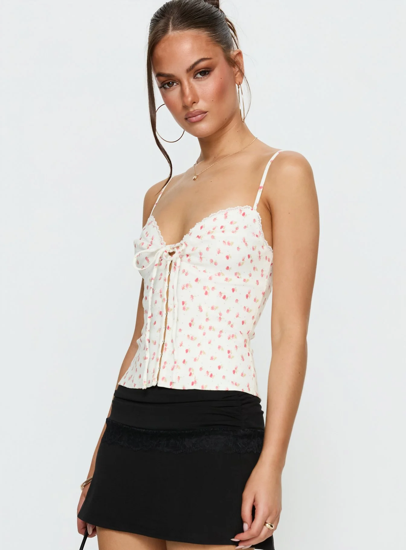 Nataliah Plunge Top Floral - Image 4