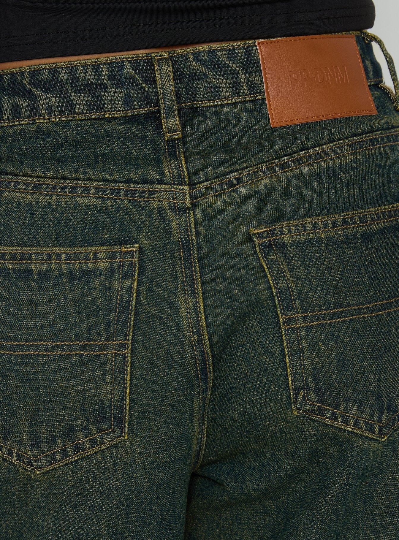 Naylor Mid Rise Wide Leg Jeans Grunge Wash - Image 7