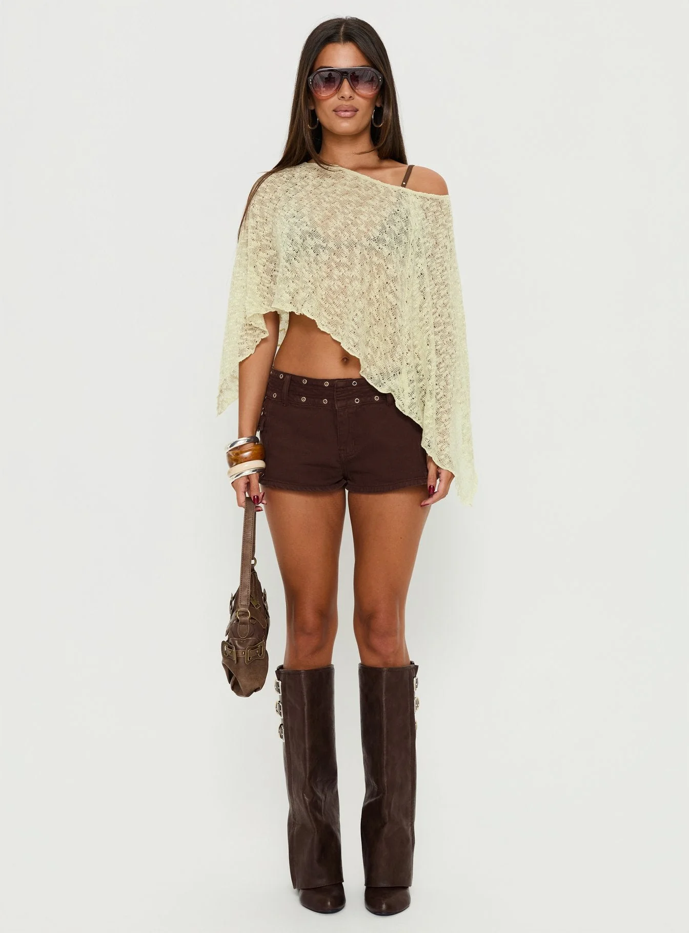Nelida Sheer Poncho Green - Image 7