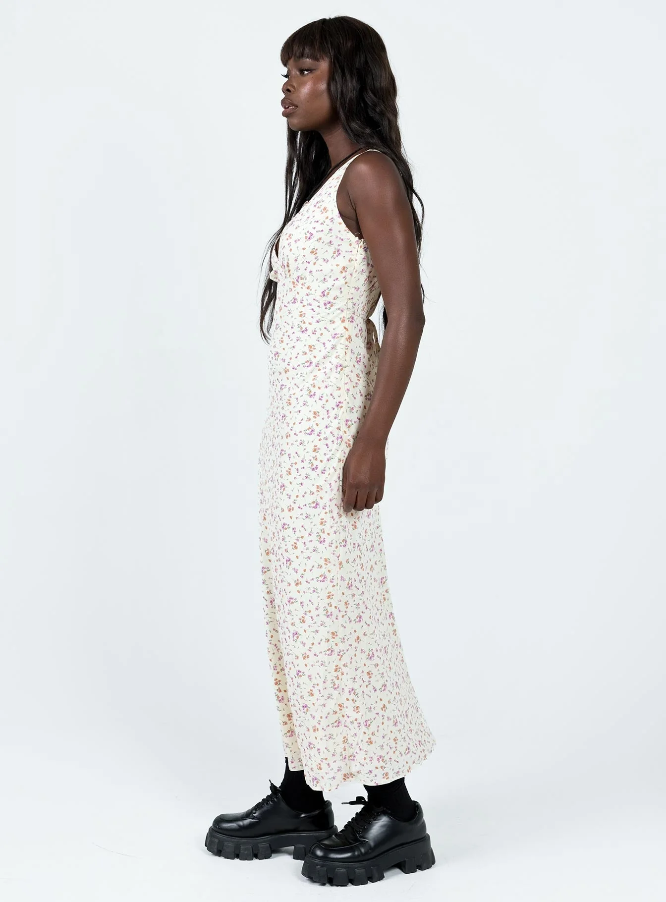 Nellie Maxi Dress Cream - Image 4
