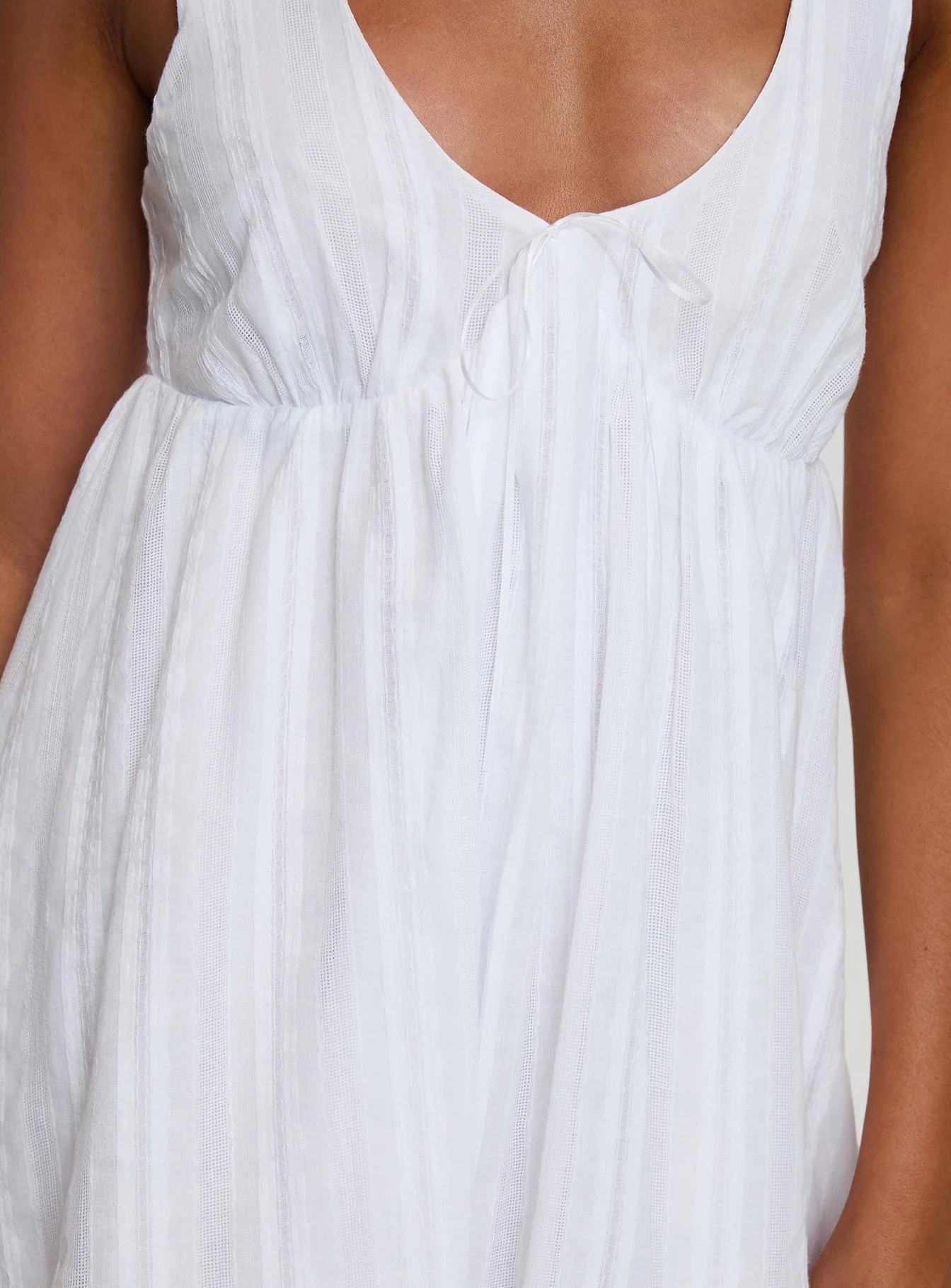 Nelty Mini Dress White - Image 6
