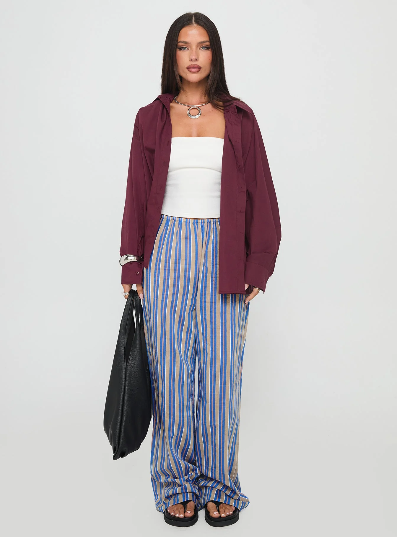 Nereida Long Sleeve Shirt Plum - Image 6