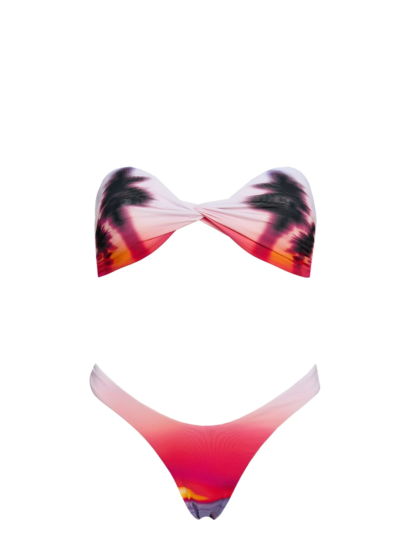 Nevaeh High Cut Bikini Bottoms Sunset Palm - Image 5