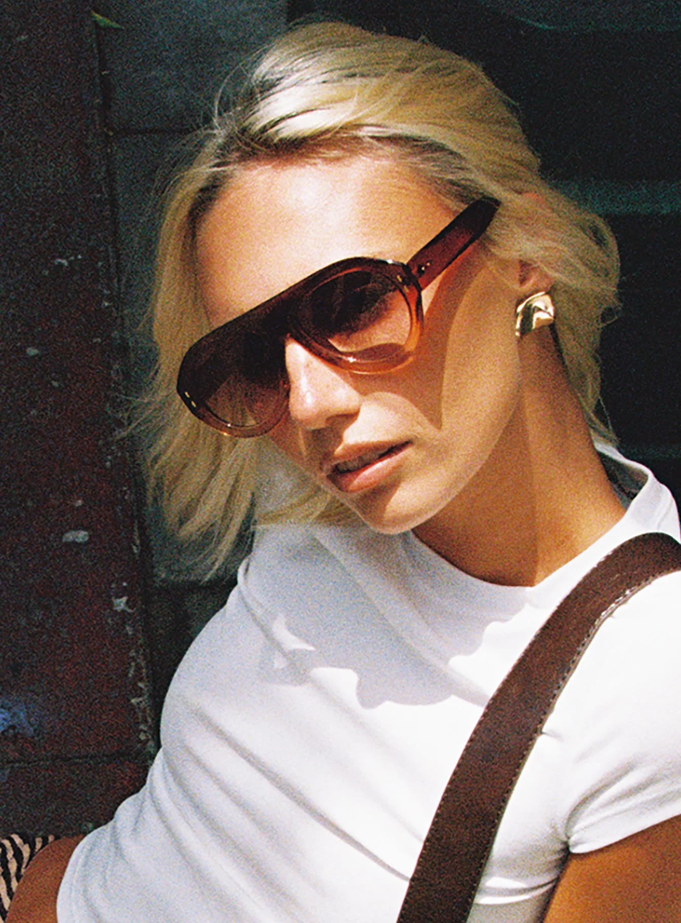 No Stylist Aviator Sunglasses Brown - Image 6