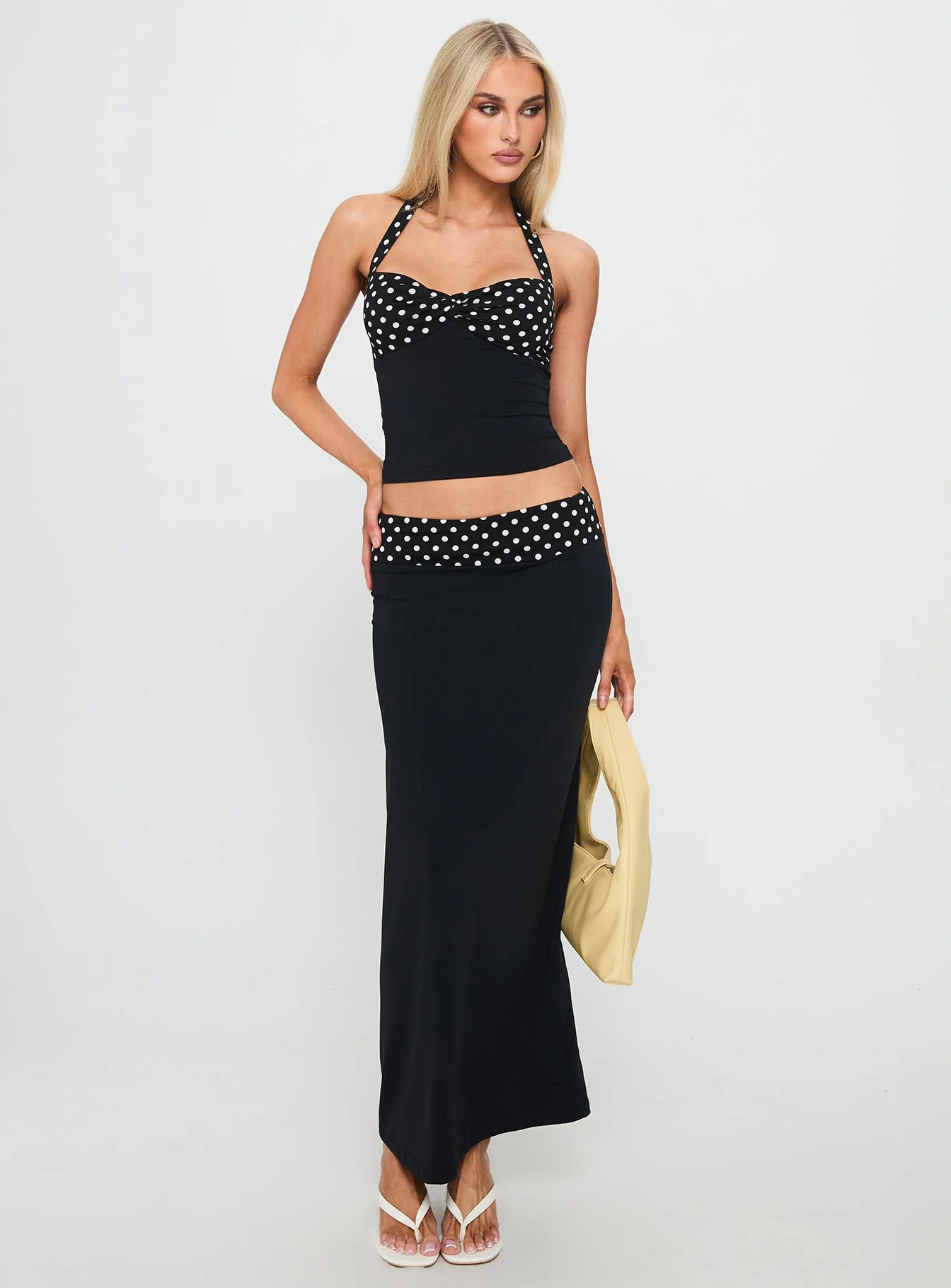 Norelle Halter Set Black Polka Dot - Image 3