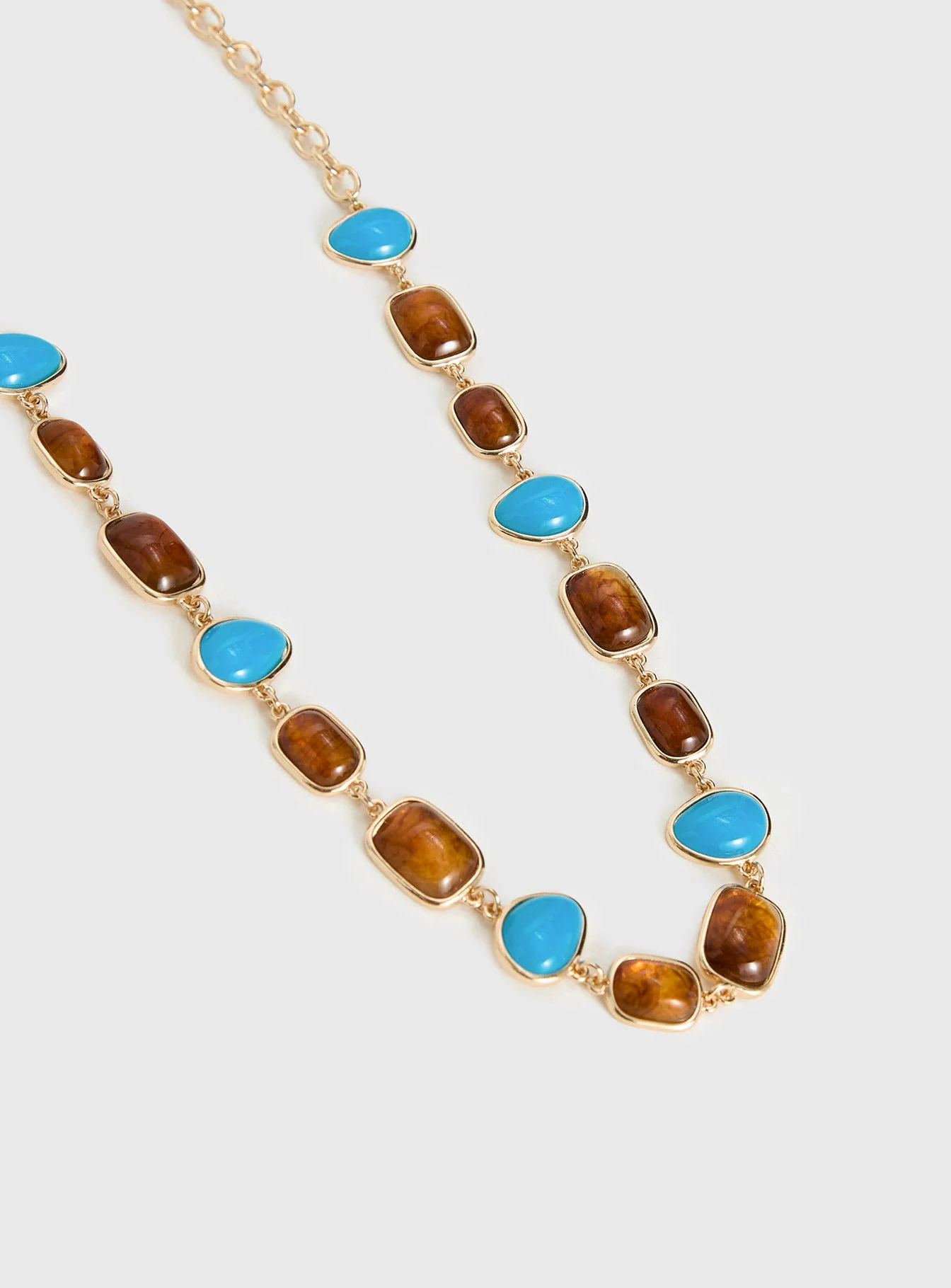 Nuvora Gemstone Chain Belt Gold - Image 3